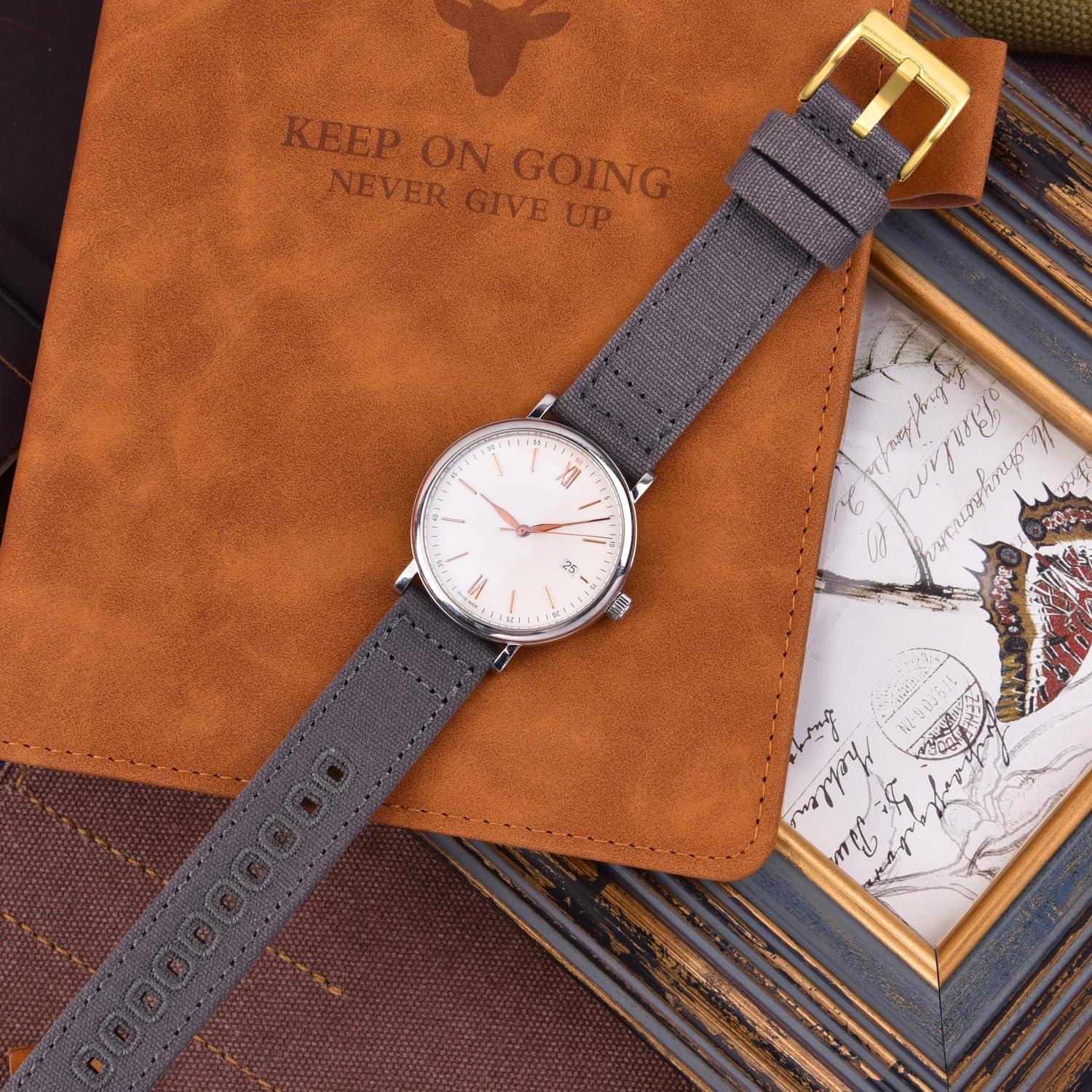 Correa de Reloj de Lona Ritche 18mm 20mm 22mm 24mm Rápida