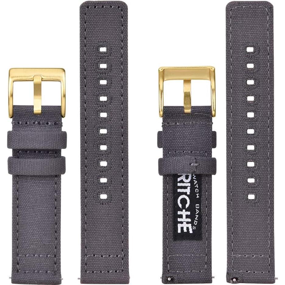 Correa de Reloj de Lona Ritche 18mm 20mm 22mm 24mm Rápida