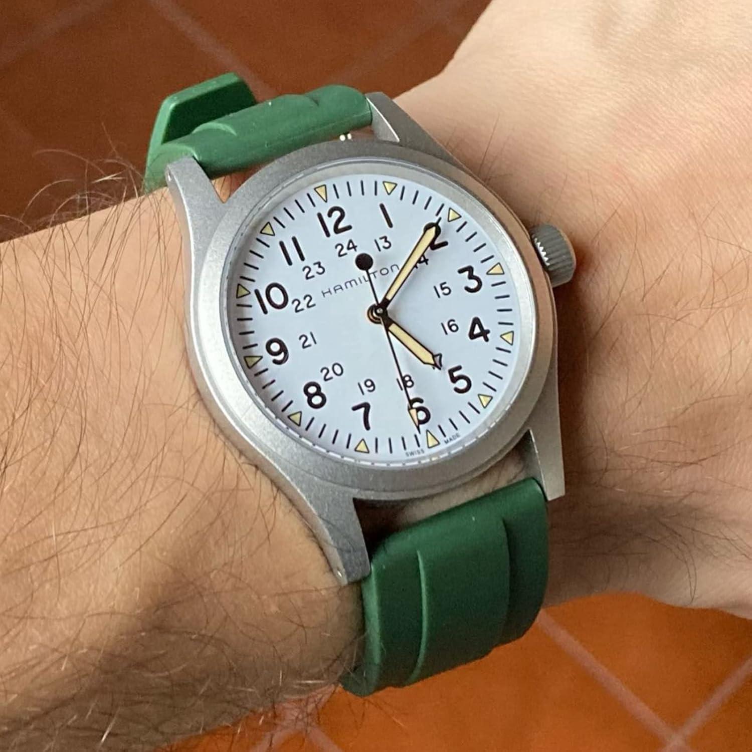 Correa de Reloj Silicona WOUKUP 18mm 19mm 20mm 21mm 22mm 24mm