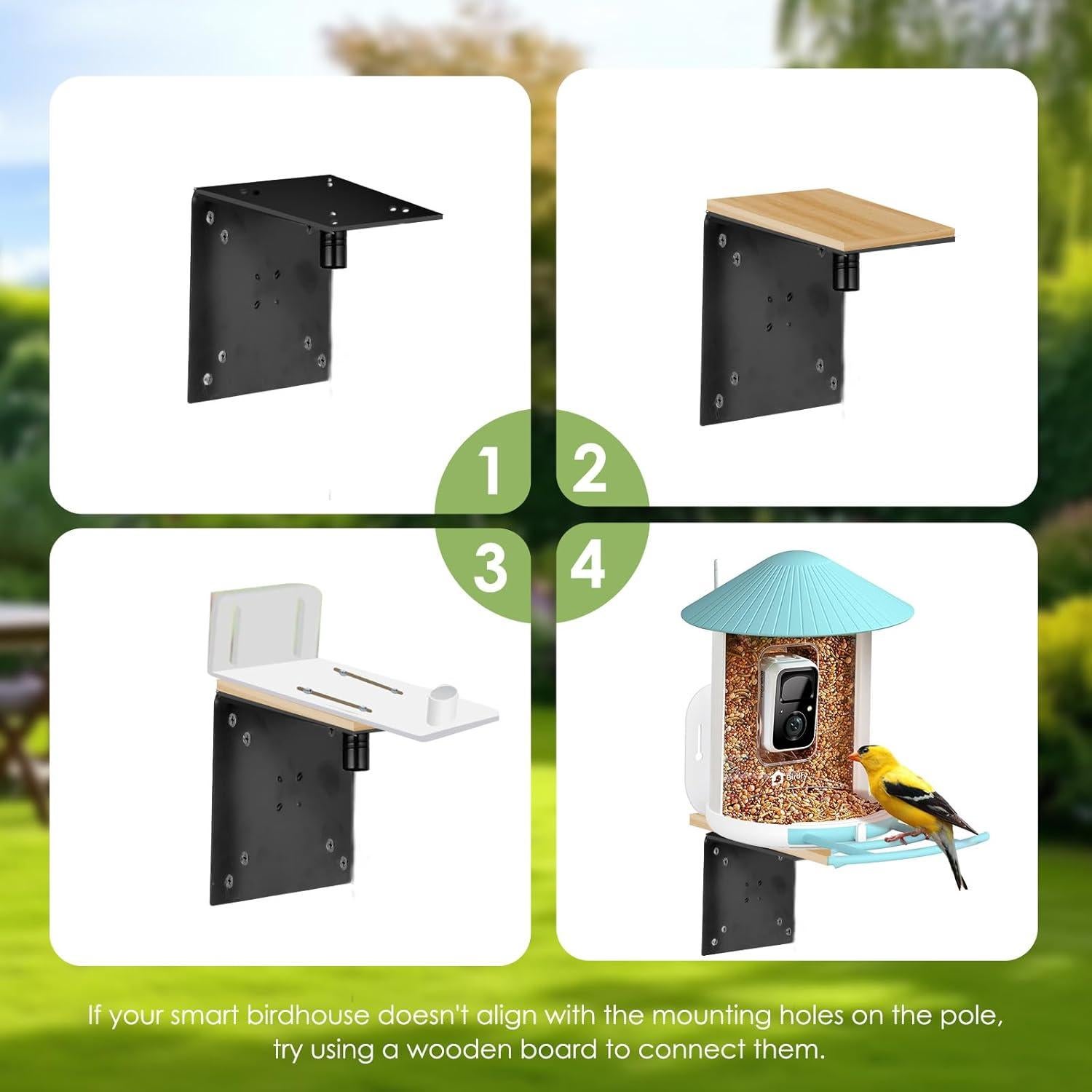 Poste para Comedero de Aves LOPANNY 276,86 cm Ajustable