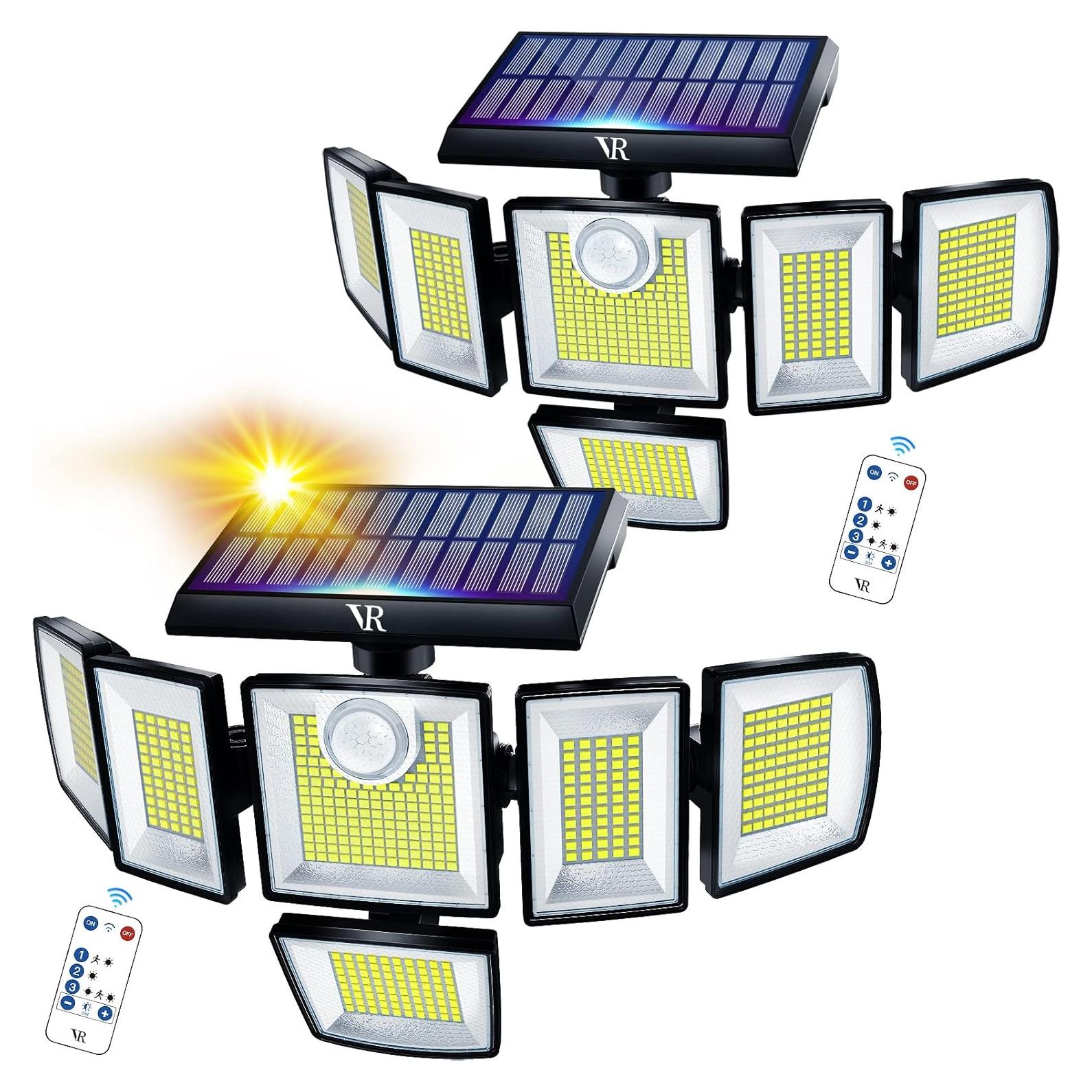 Luces de Inundación Solar VENSSTNOR 496 LEDs 3500LM 360°