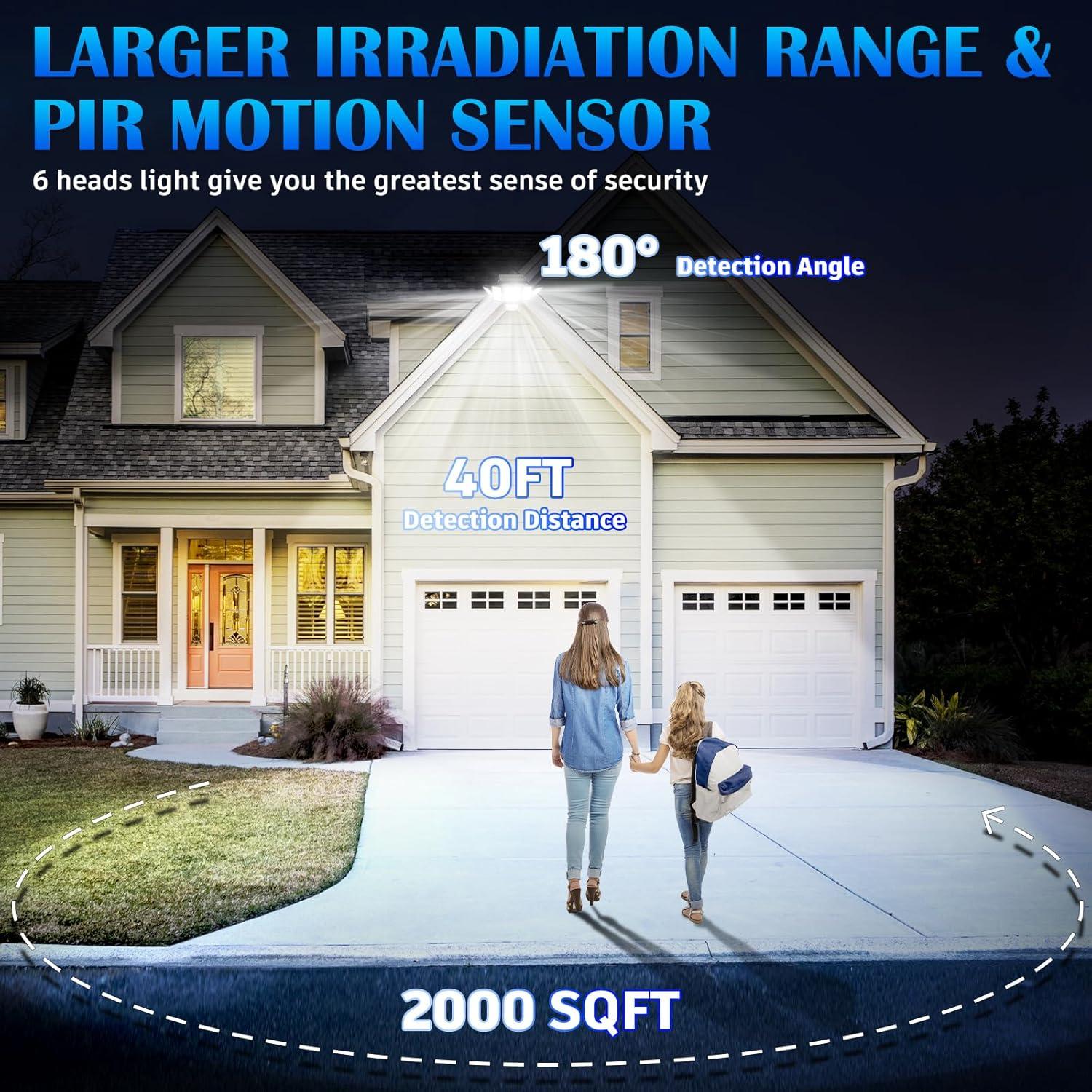 Luces de Inundación Solar VENSSTNOR 496 LEDs 3500LM 360°