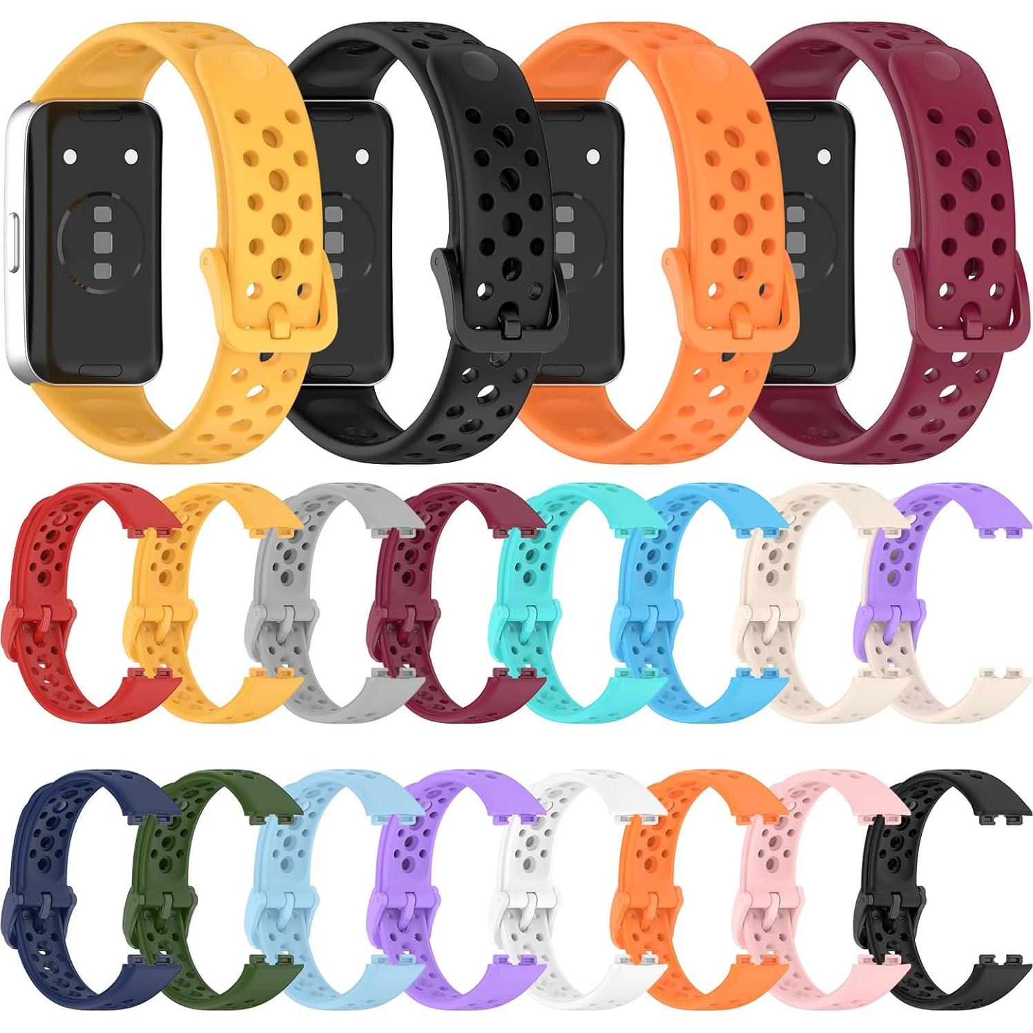 Correa de Silicona LOKEKE para Huawei Band 10/9/8 - Negro