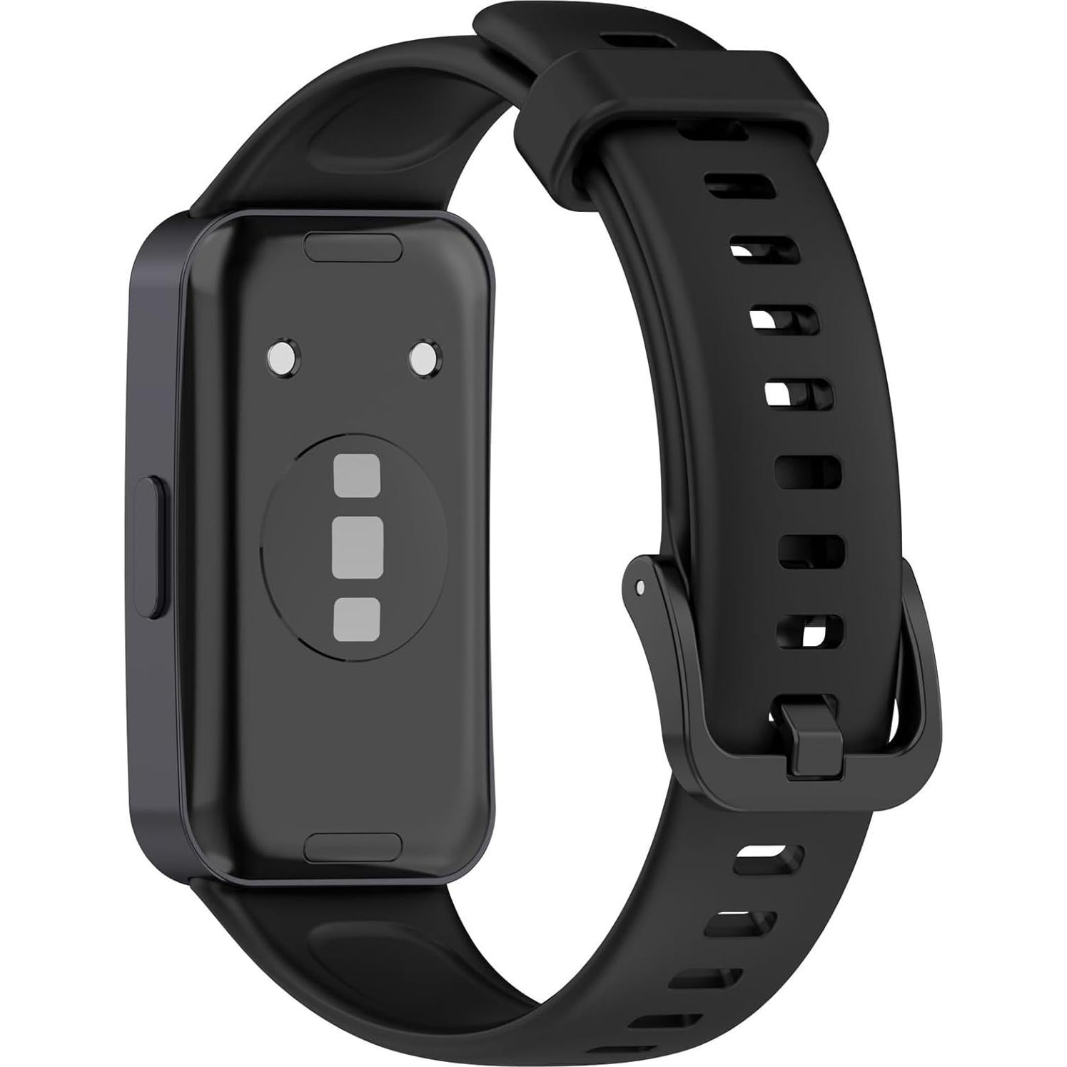 Correa de Silicona MOTONG para Huawei Band 10/9/8 - Negro