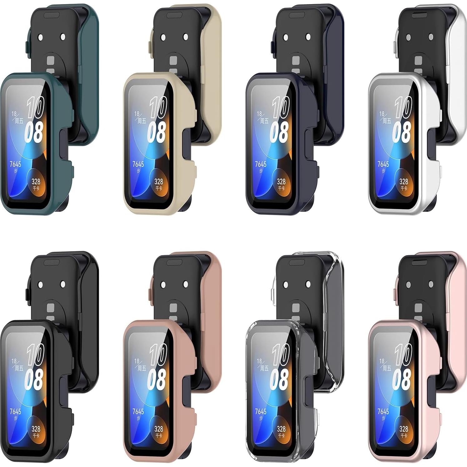 Funda Protectora LOKEKE para Huawei Band 10/9/8 con Vidrio Templado
