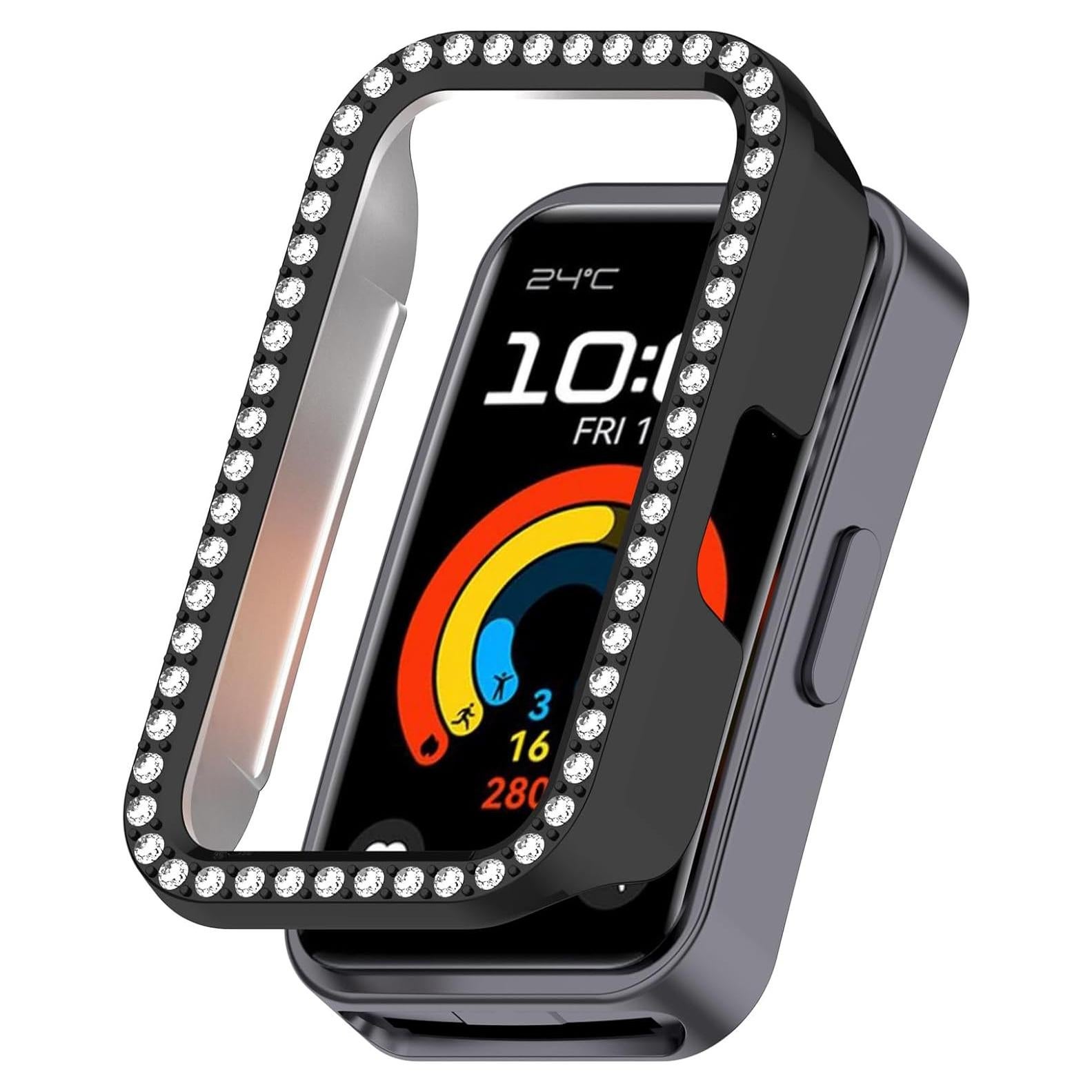 Funda Protectora LOKEKE para Huawei Band 10/9/8 - PC Negro