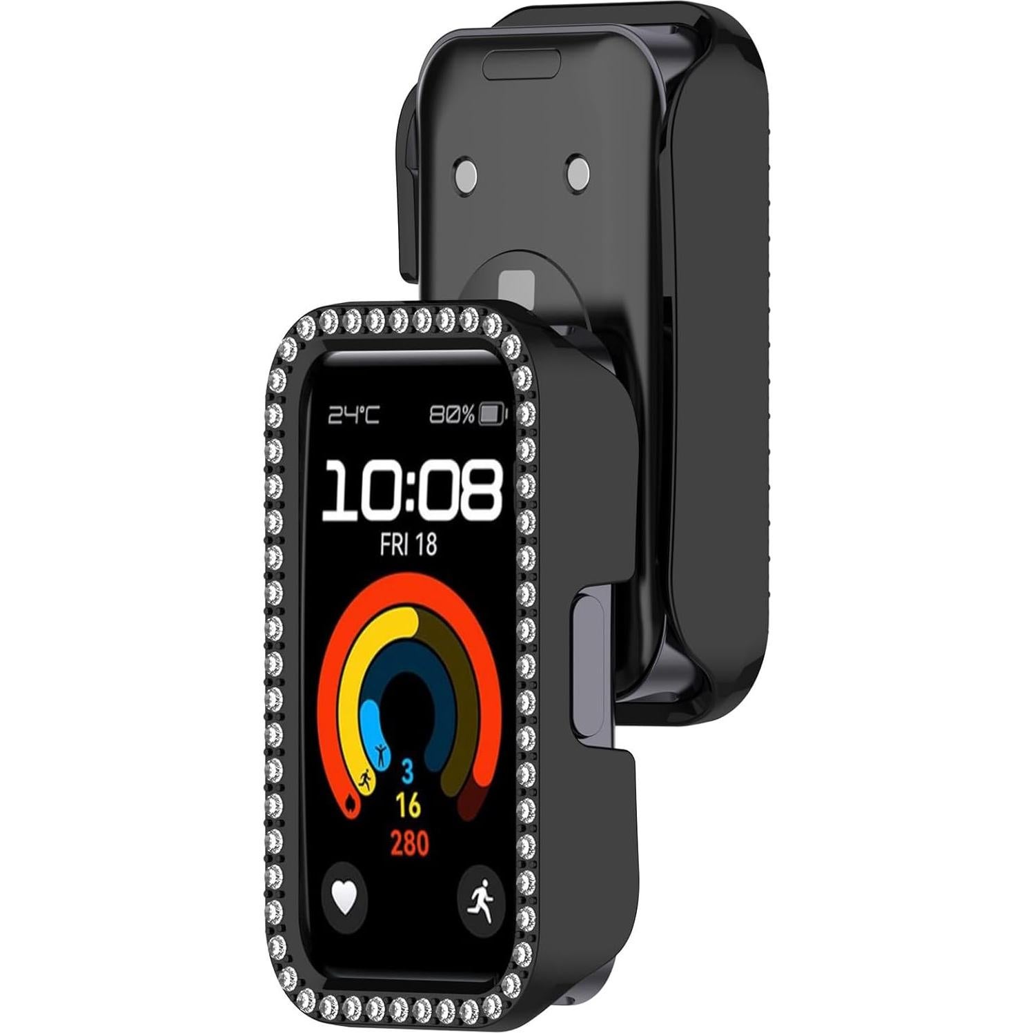 Funda Protectora LOKEKE para Huawei Band 10/9/8 - PC Negro