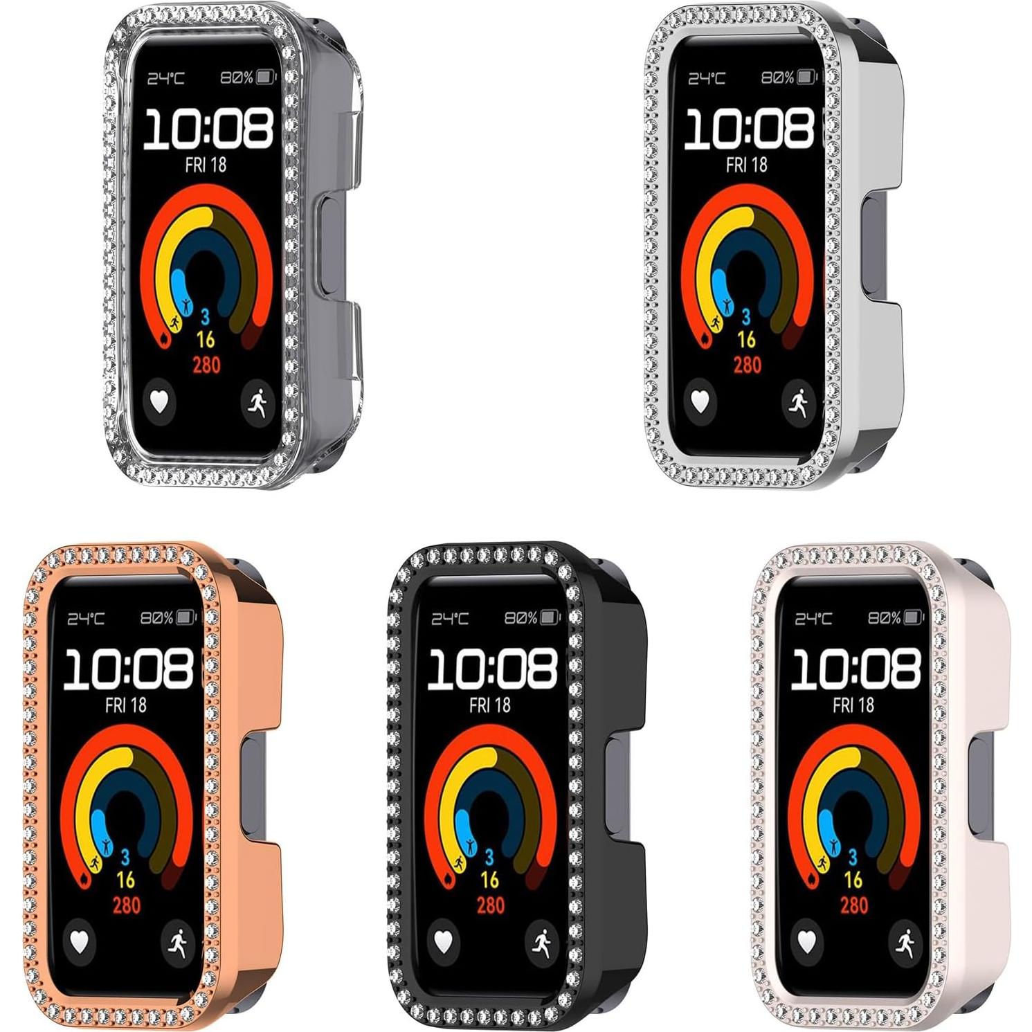 Funda Protectora LOKEKE para Huawei Band 10/9/8 - PC Negro