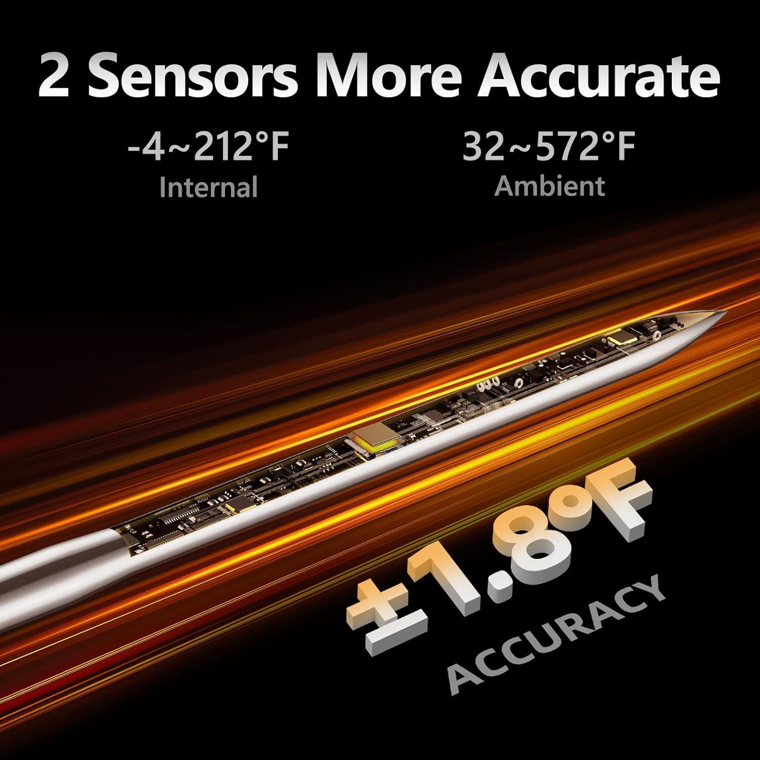 Termómetro de Carne Inalámbrico Digital Paneceia BQ06 243m