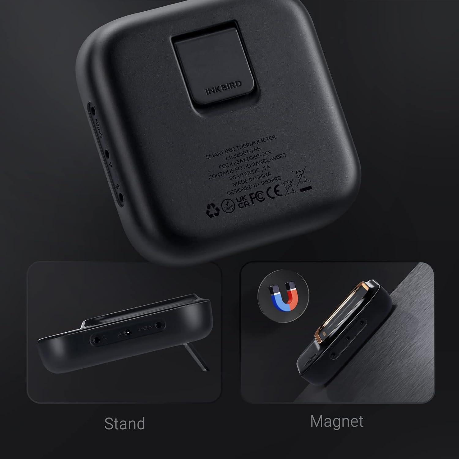 Termómetro Inkbird IBT-26S Bluetooth Wi-Fi BBQ 4 Probes