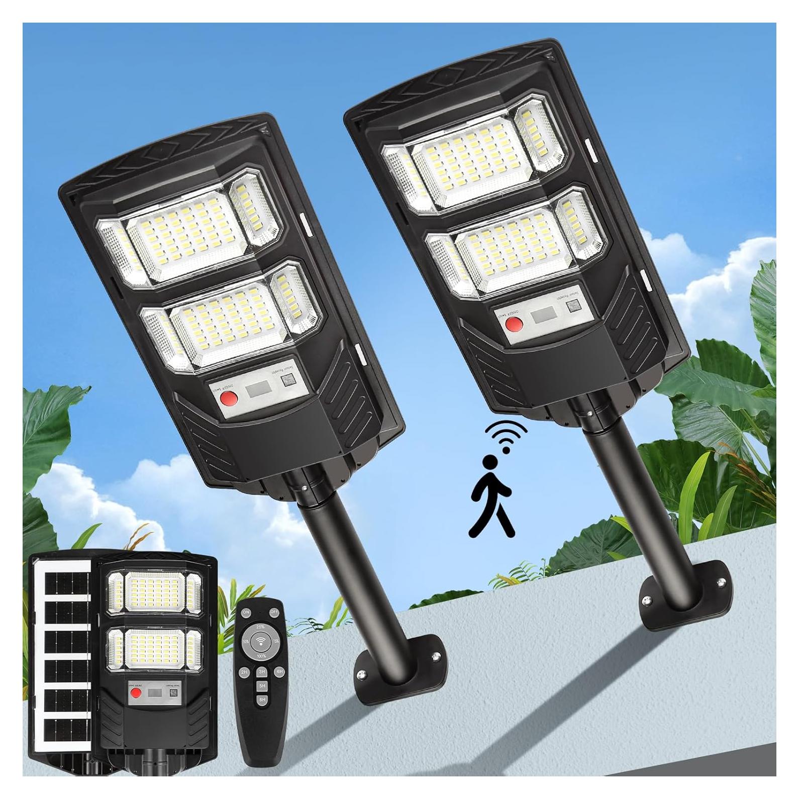 Luces Solares LED Lendro DLS-BM001 10000 Lúmenes 2 Pzs