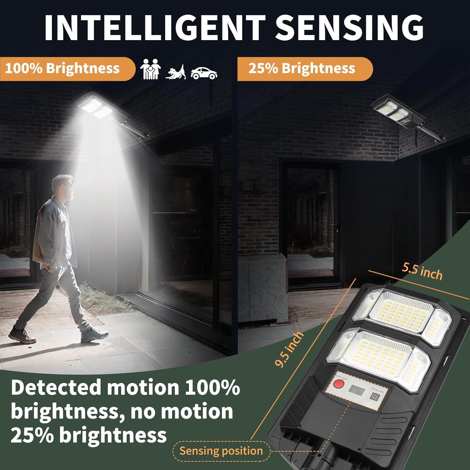 Luces Solares LED Lendro DLS-BM001 10000 Lúmenes 2 Pzs