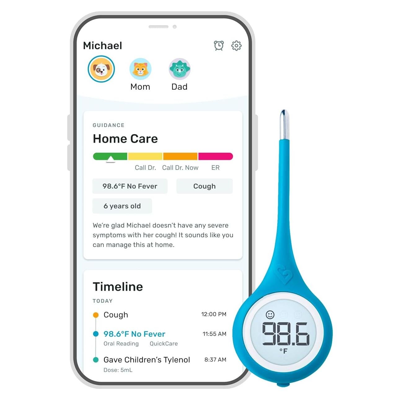 Termómetro Digital Kinsa QuickCare Aprobado por FDA