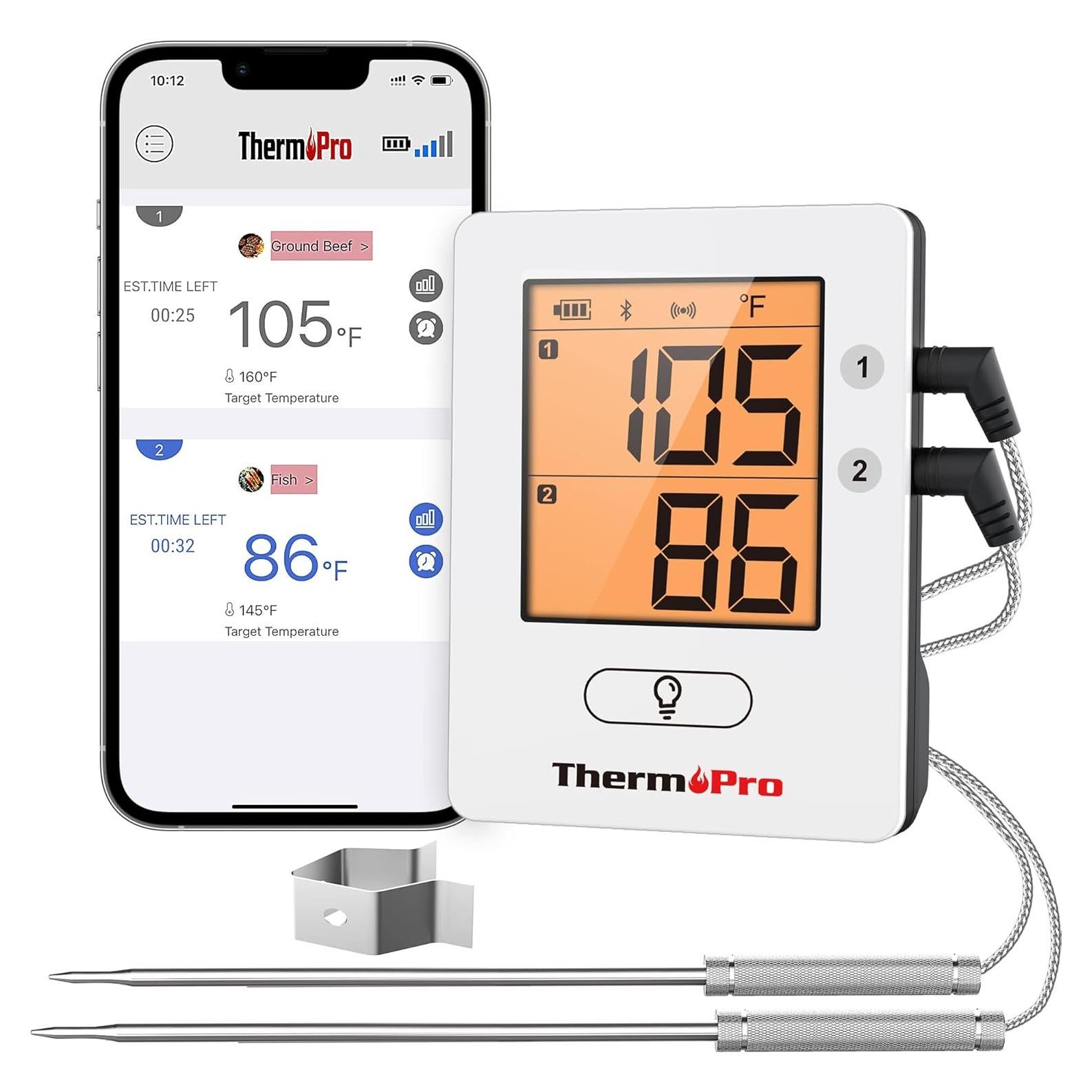 Termómetro de Carne ThermoPro TP910 Bluetooth 2 Sondas