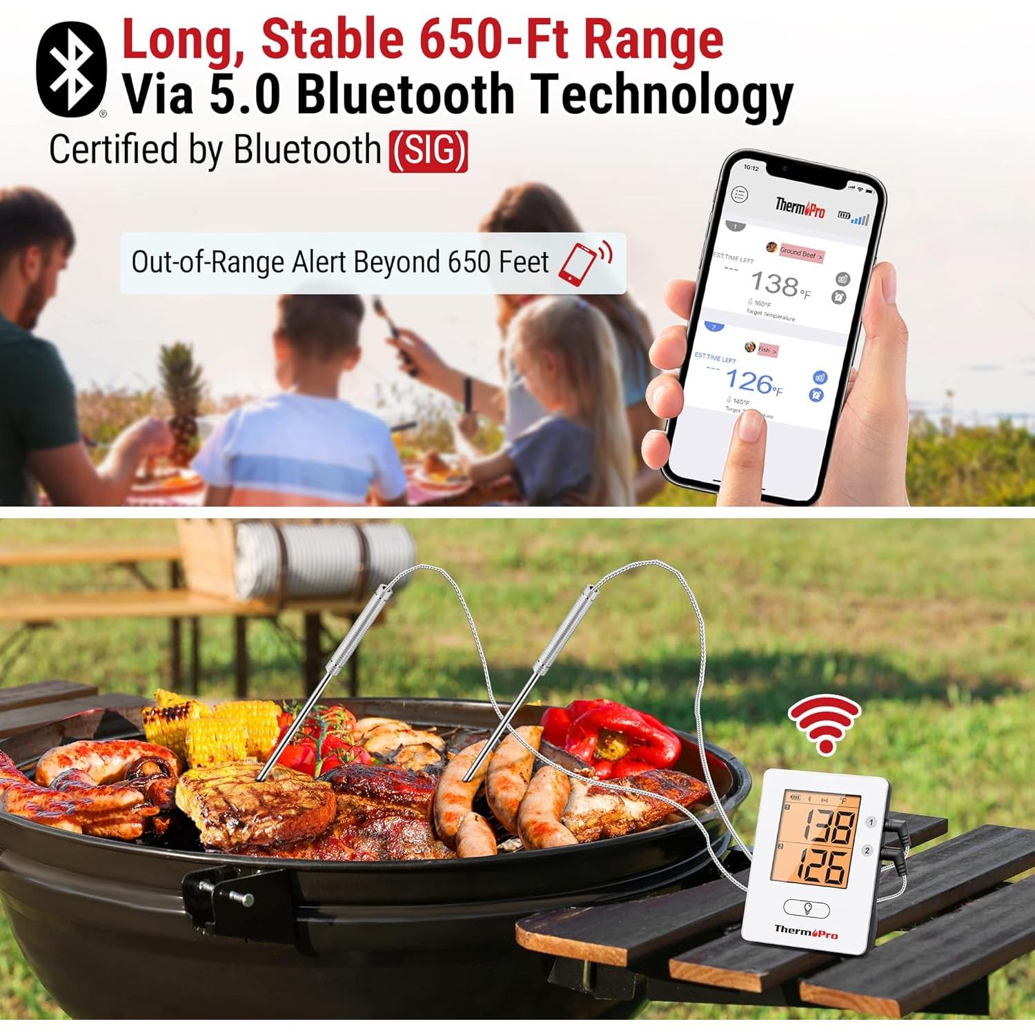 Termómetro de Carne ThermoPro TP910 Bluetooth 2 Sondas