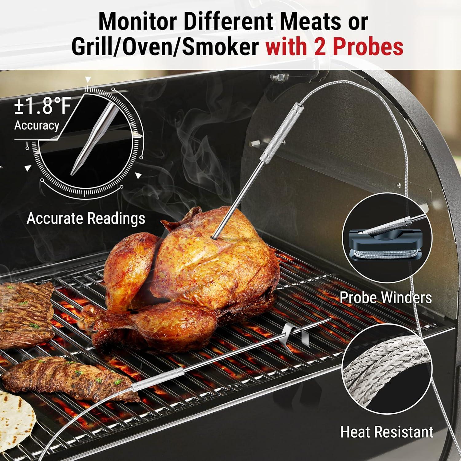 Termómetro de Carne ThermoPro TP910 Bluetooth 2 Sondas