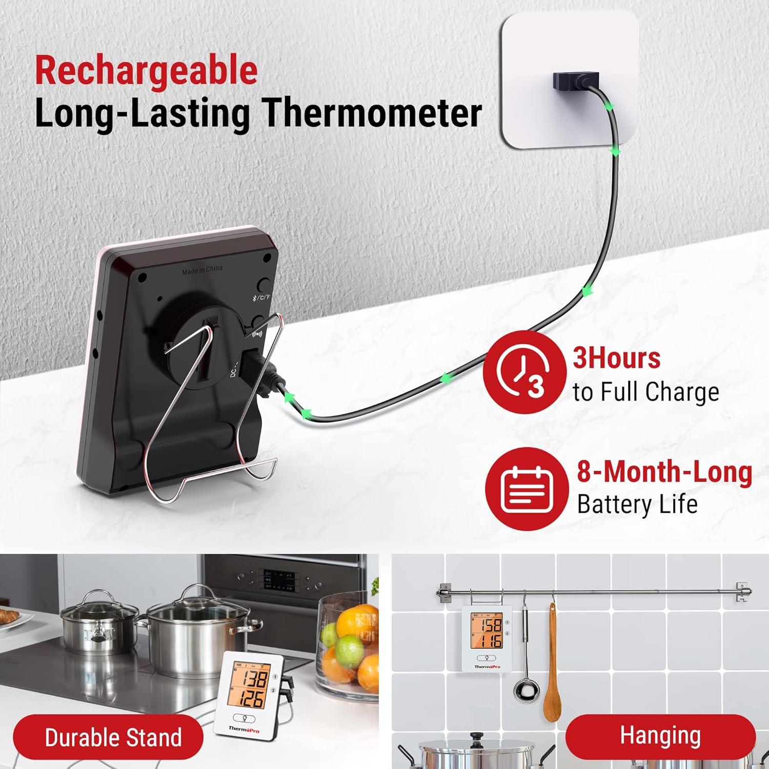 Termómetro de Carne ThermoPro TP910 Bluetooth 2 Sondas