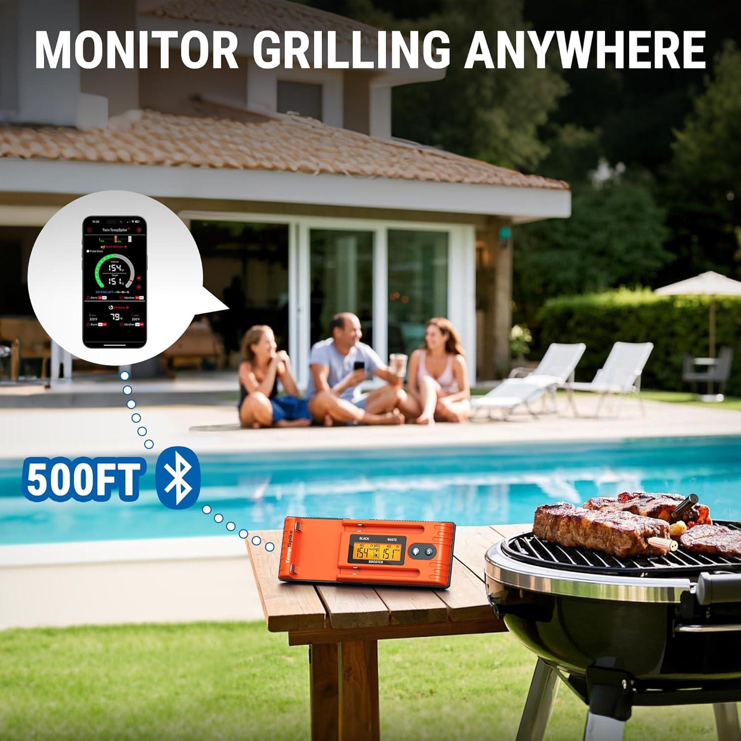 Termómetro de Carne Inalámbrico TempSpike Bluetooth 152m