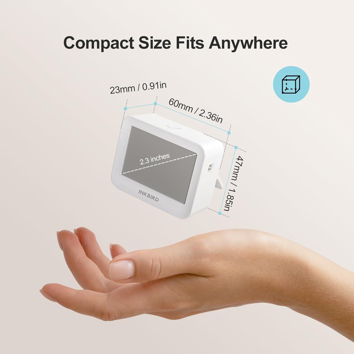 Paquete de 2 Monitores de Temperatura y Humedad Inkbird