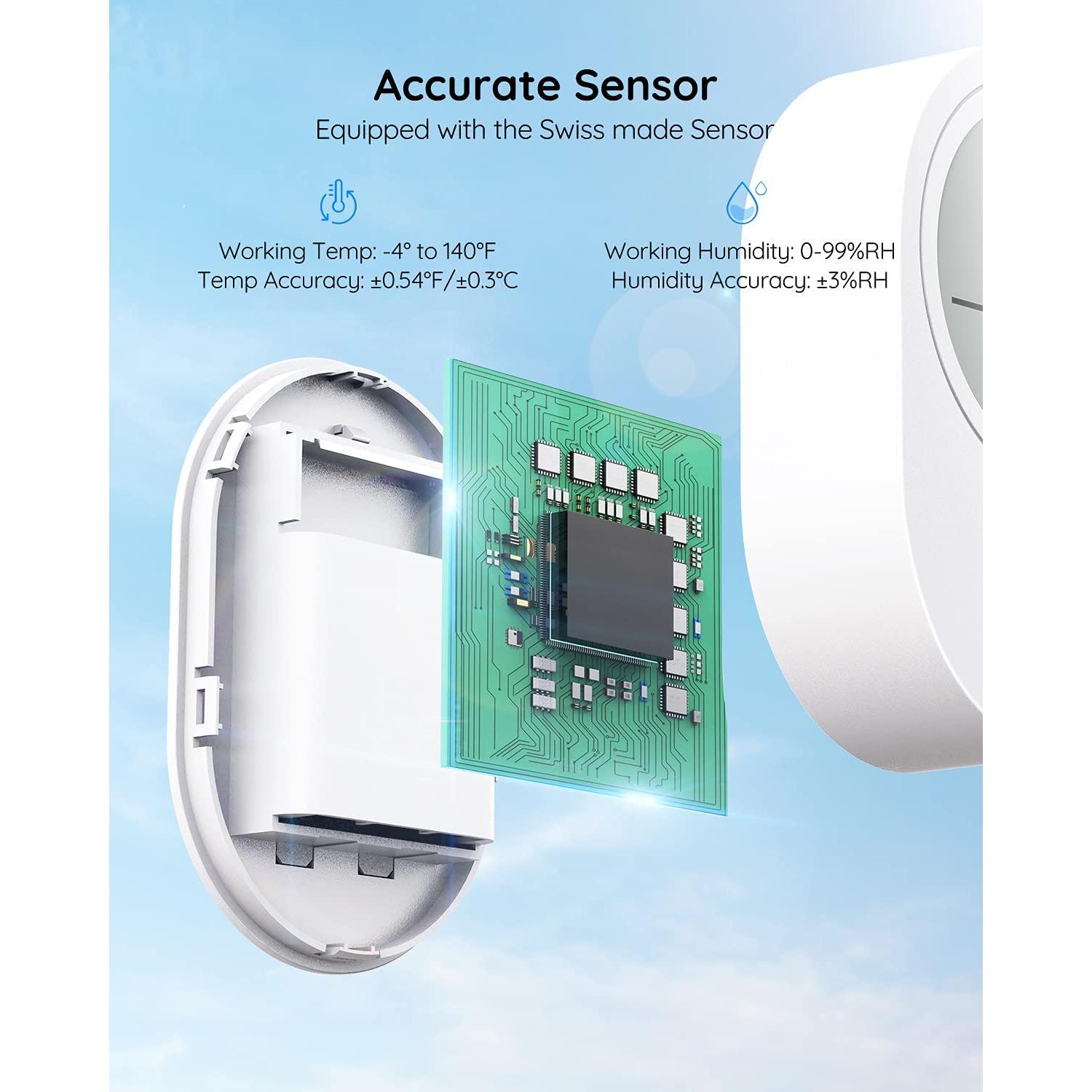 Termómetro Higrómetro WiFi Govee H5051, Sensor de Temperatura y Humedad