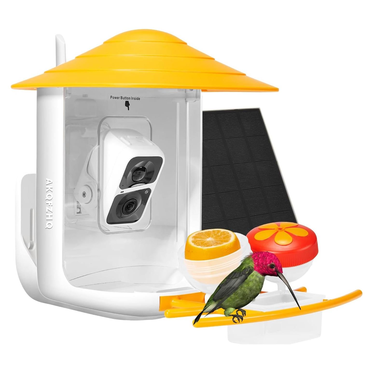 Comedero Inteligente para Aves AKQFZHQ - Cámara HD 1080P