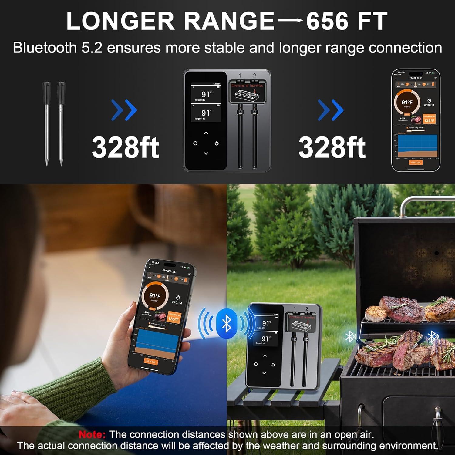 Termómetro de Carne Inalámbrico Bluetooth Finemold FM2205