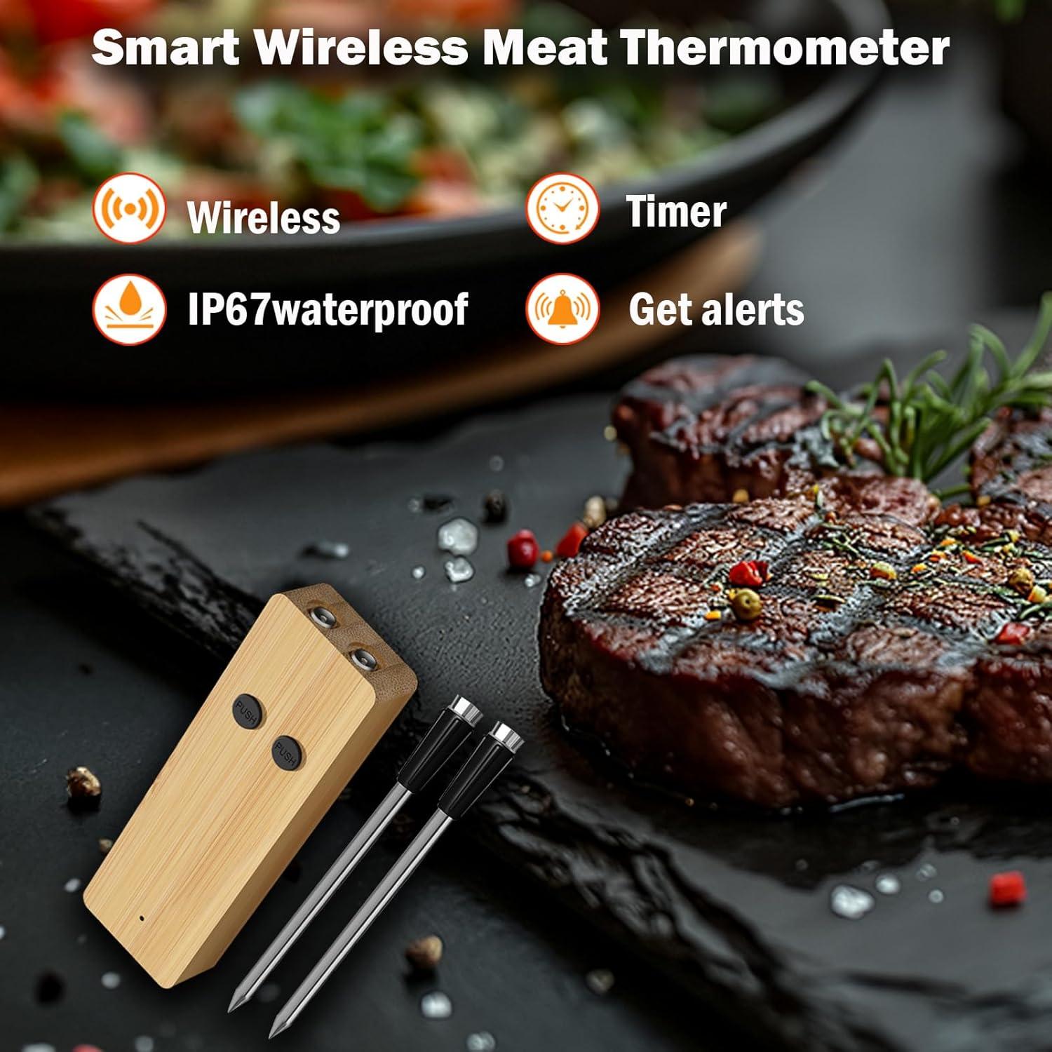 Termómetro de carne FodoTherm Bluetooth 800FT con sonda doble