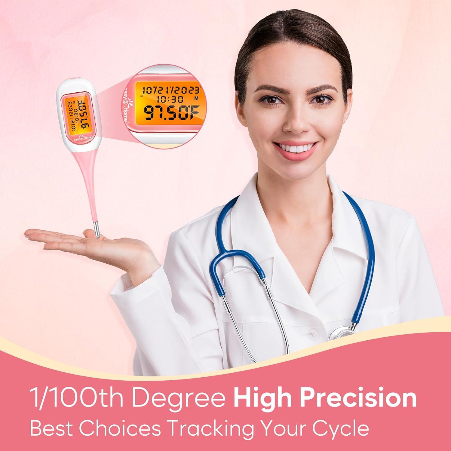 Termómetro Basal Inteligente Easy@Home EBT-300, Pantalla Grande