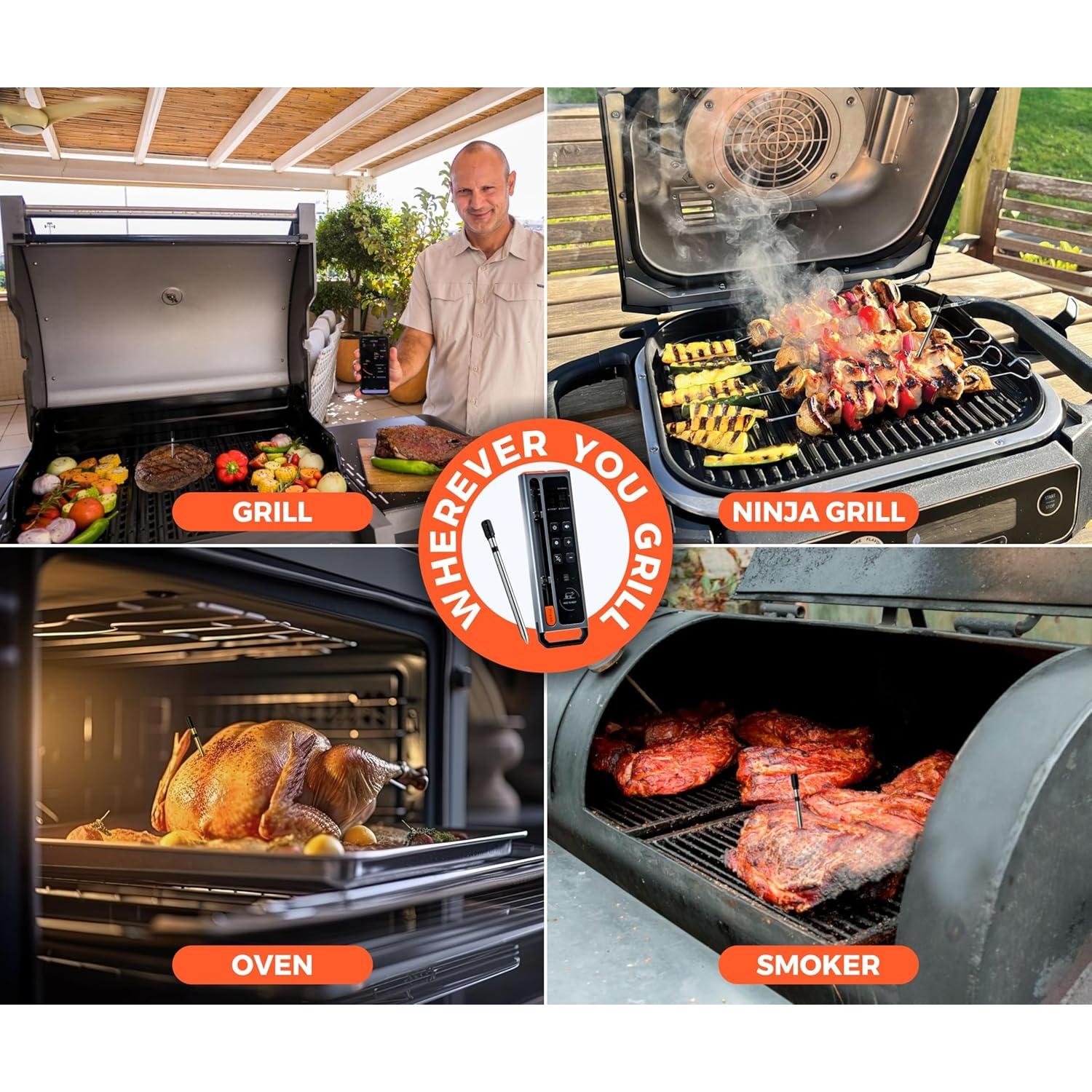 Termómetro Digital Inalámbrico Nice to Meat con Sonda 17 cm