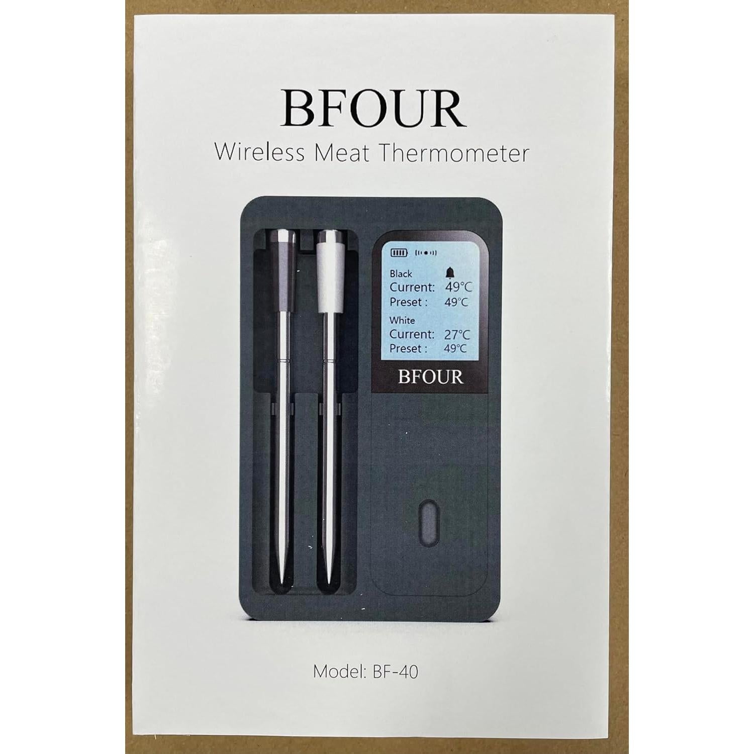 Termómetro Digital Inalámbrico BFOUR con 2 Probes para Carne