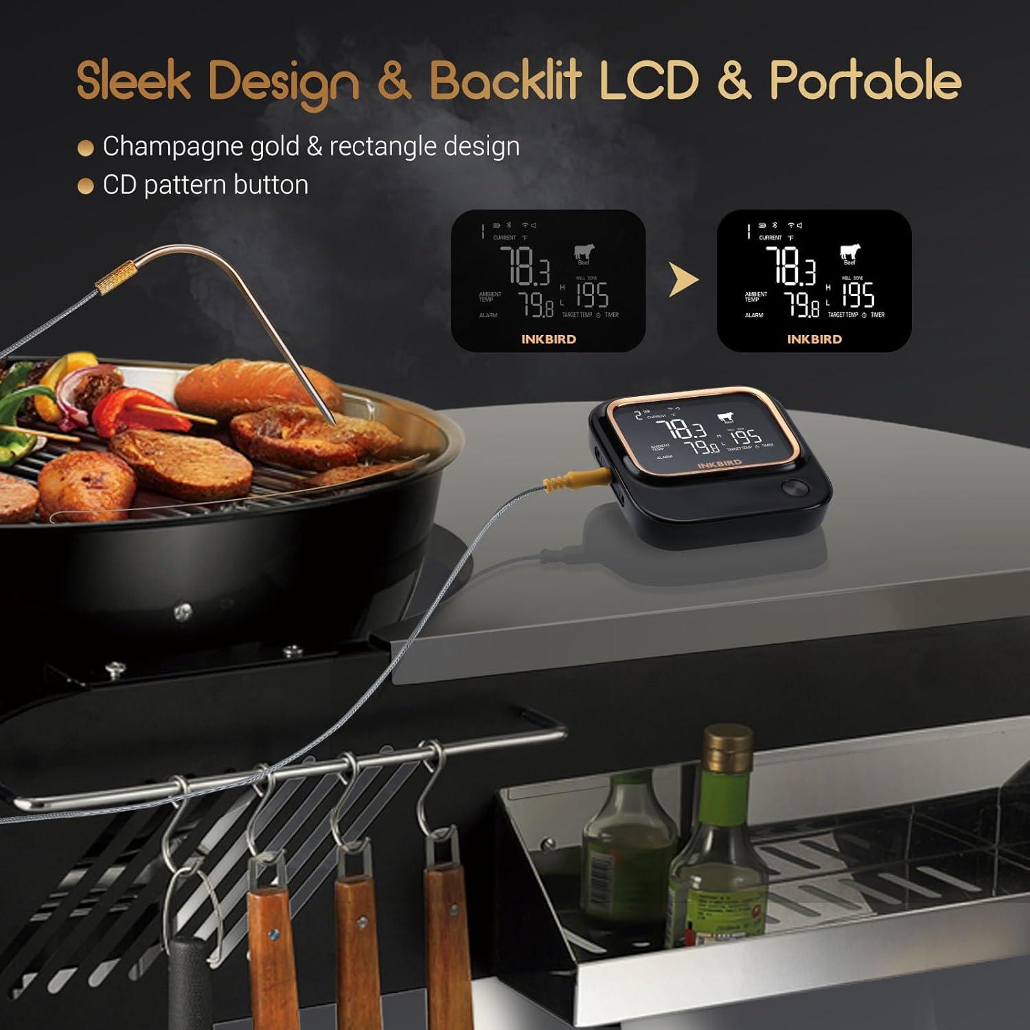 Termómetro de Carne Inkbird IBT-26S WiFi 6 Sondas 20cm