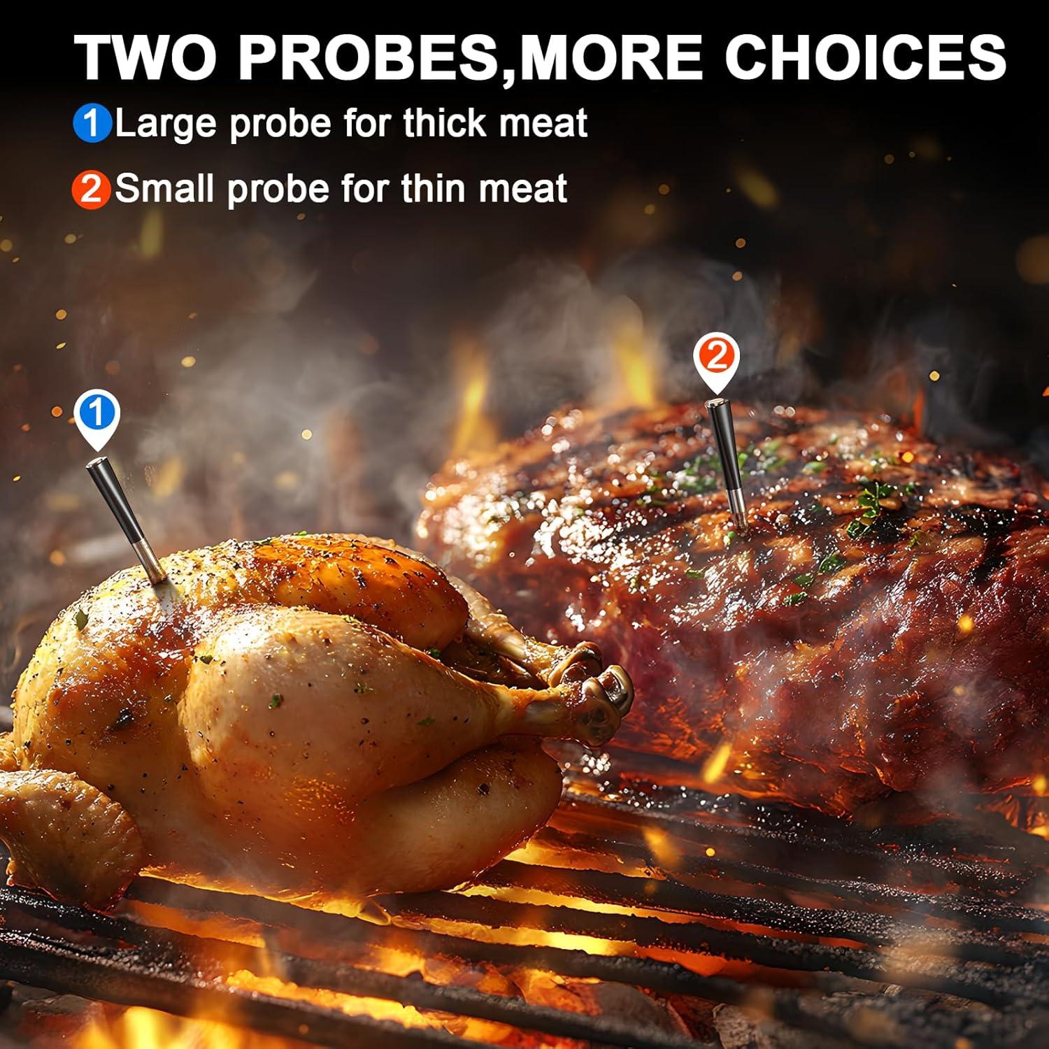 Termómetro Digital Bluetooth COOKIT MW3 con 2 Sondas 700ft