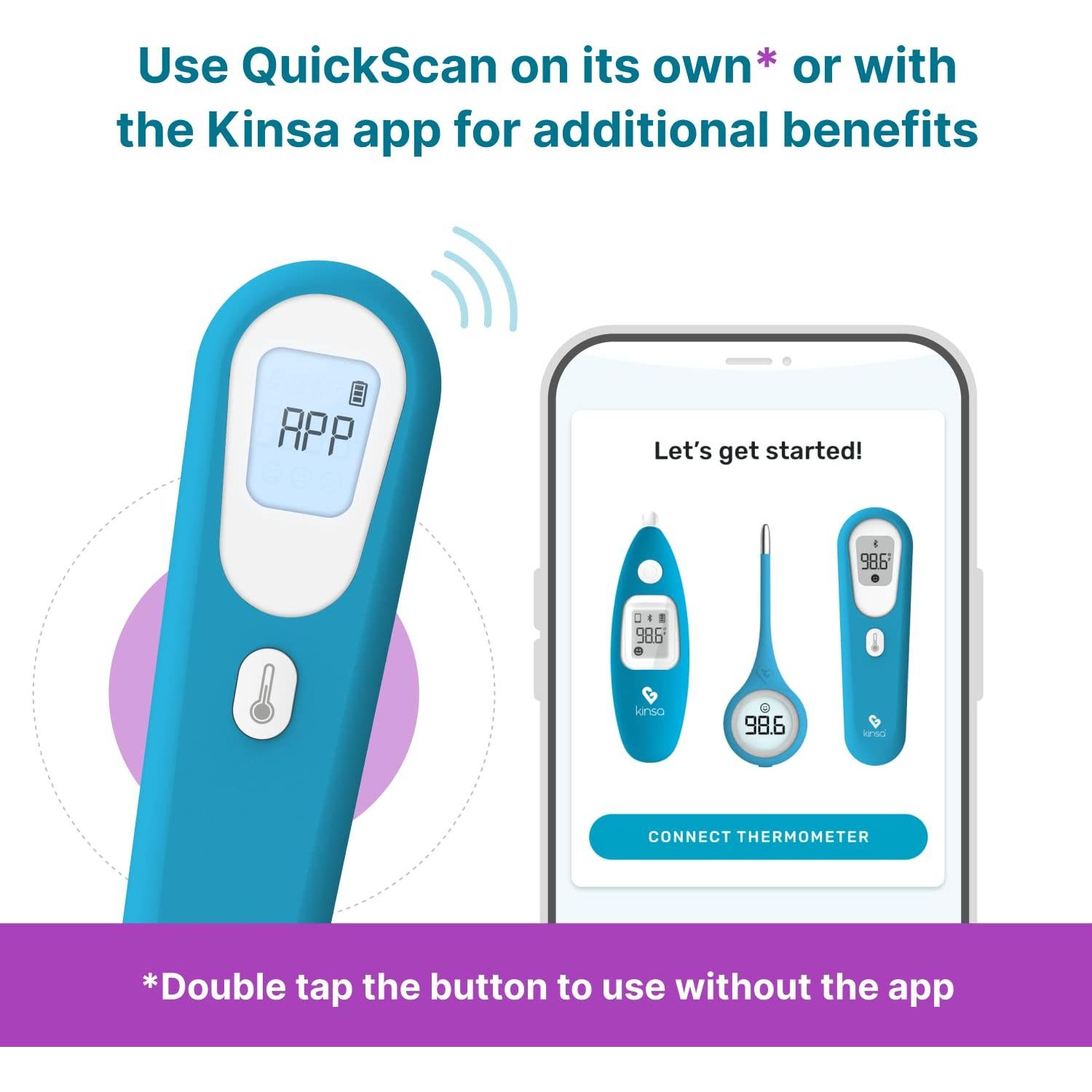 Termómetro Digital Kinsa QuickScan Sin Contacto para Todos