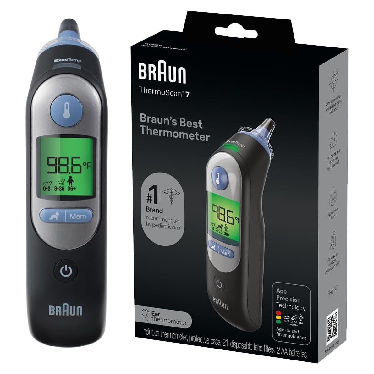 Termómetro Digital de Oído Braun ThermoScan 7 - Precisión por Edad