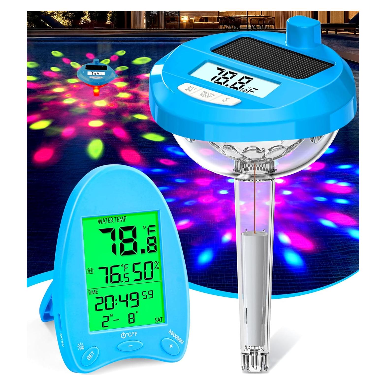 Termómetro de piscina digital DeeprBlu solar inalámbrico