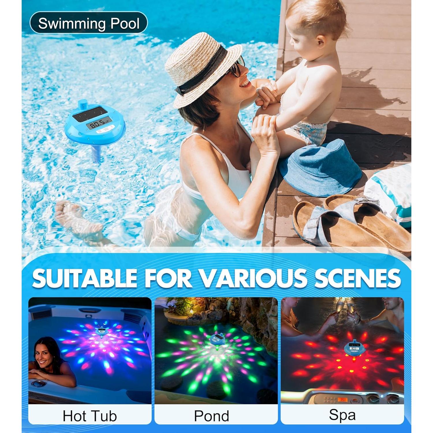 Termómetro de piscina digital DeeprBlu solar inalámbrico