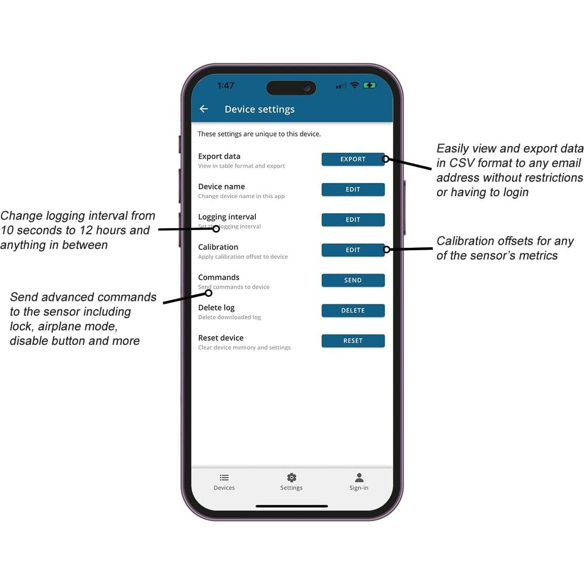 Termómetro Higrómetro Bluetooth Tempo Disc Mini 3 en 1