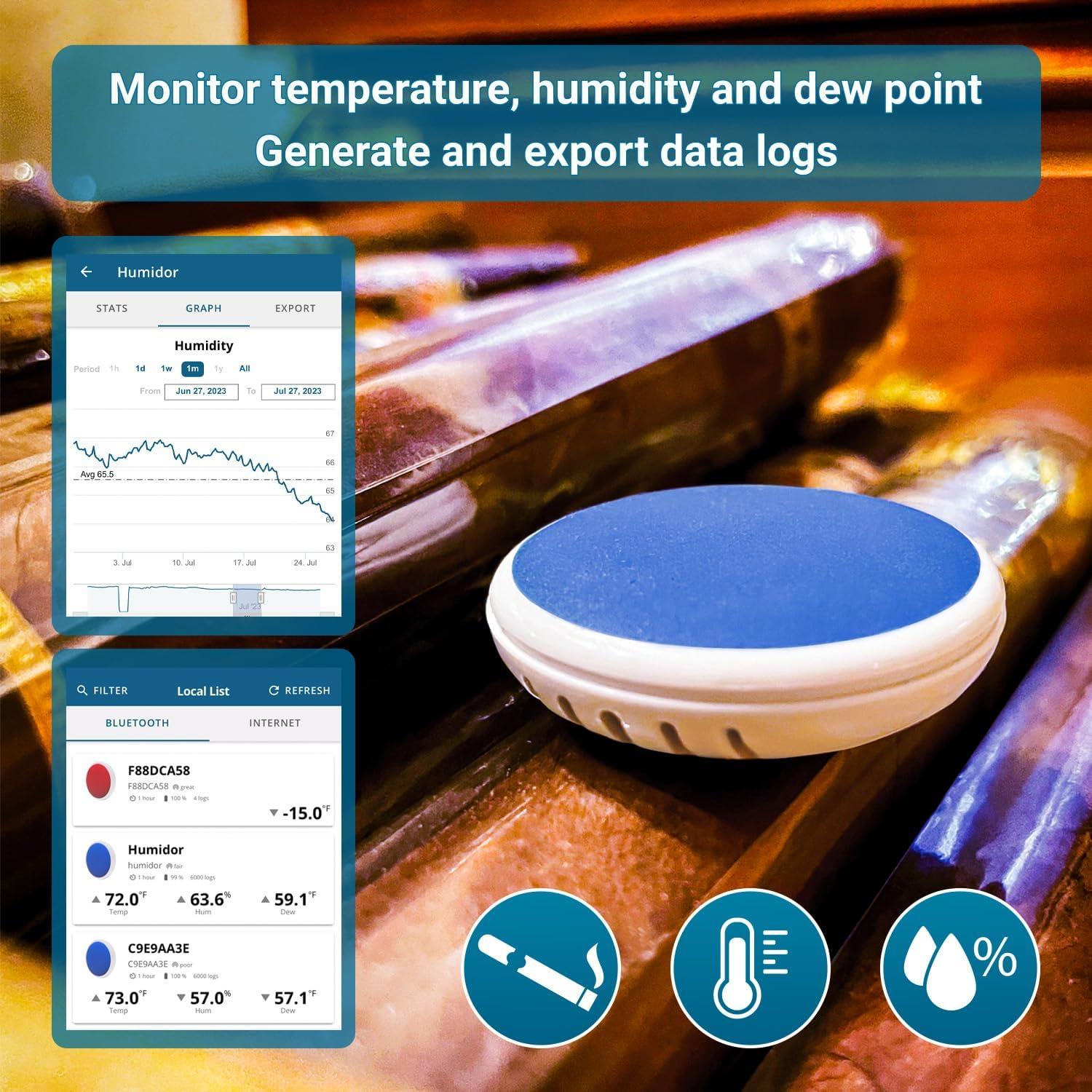 Termómetro Higrómetro Bluetooth Tempo Disc Mini 3 en 1