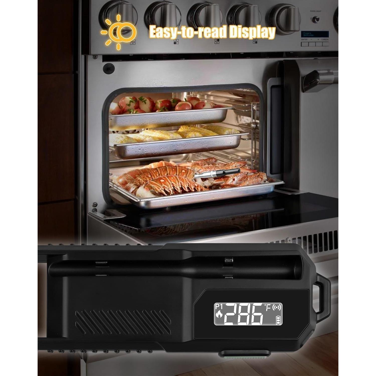 Termómetro de Carne Inalámbrico SekiFitment con Sonda 5.5mm