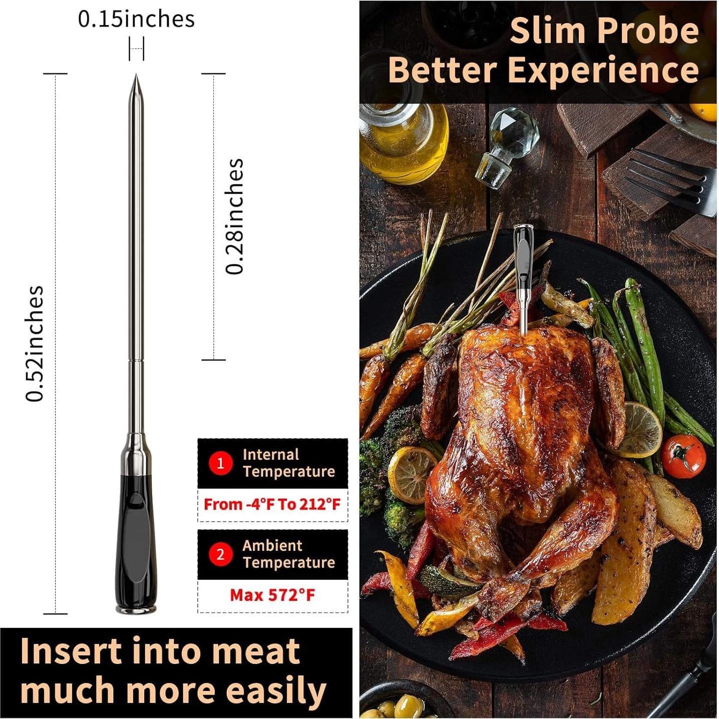 Termómetro de Carne Inalámbrico Btclink BBQ-03 Bluetooth