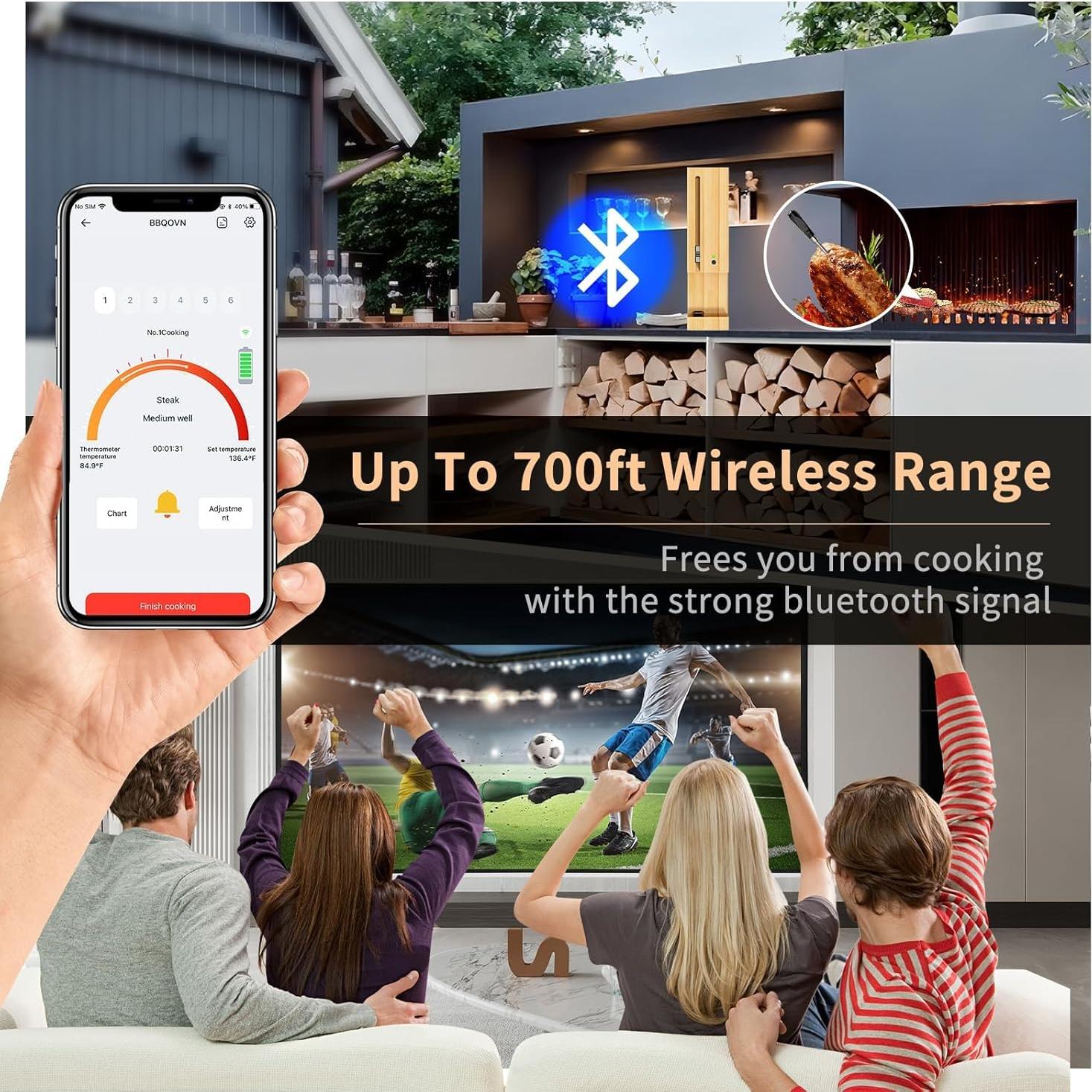 Termómetro de Carne Inalámbrico Btclink BBQ-03 Bluetooth