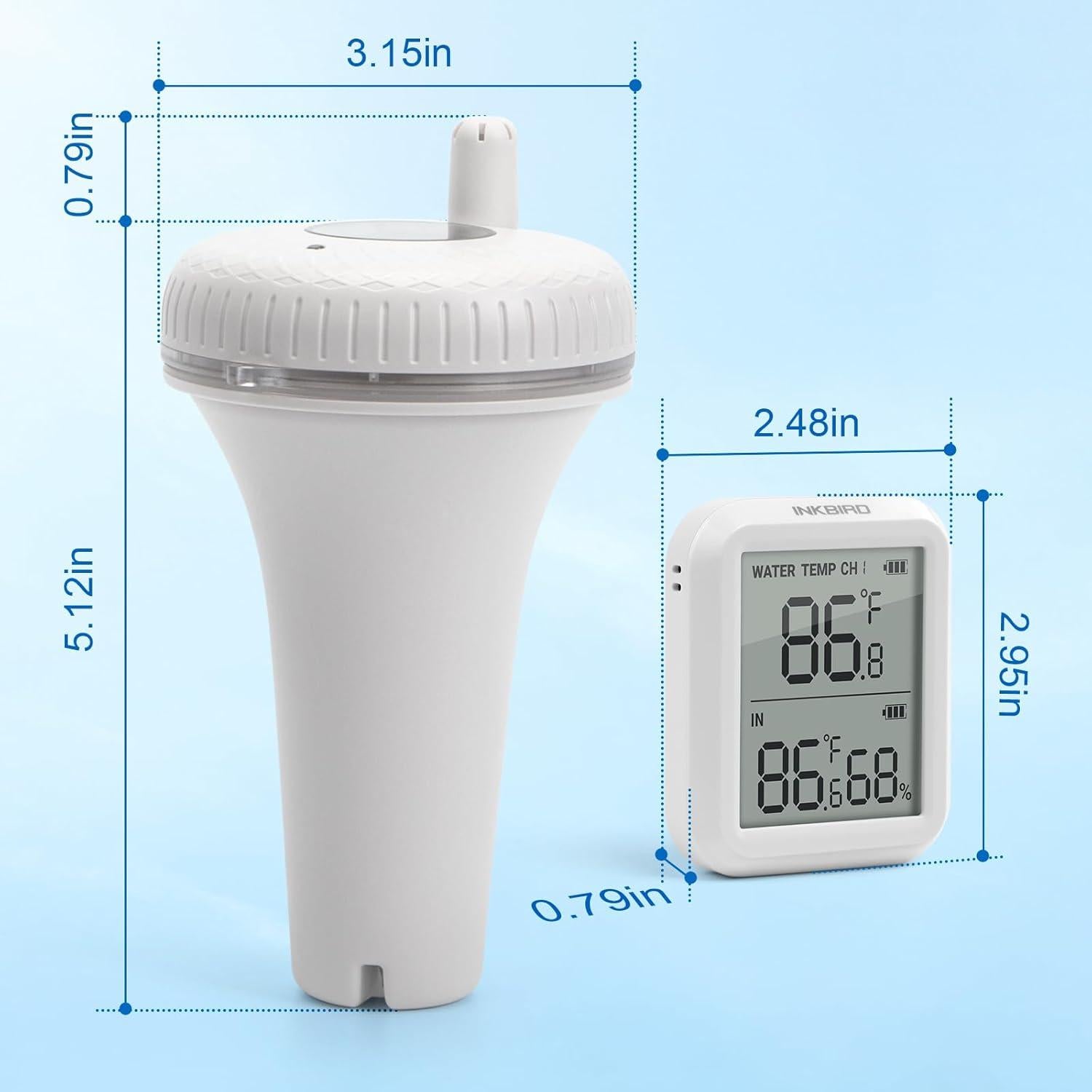 Termómetro de Piscina Inalámbrico Inkbird IBS-P01R 2ª Gen