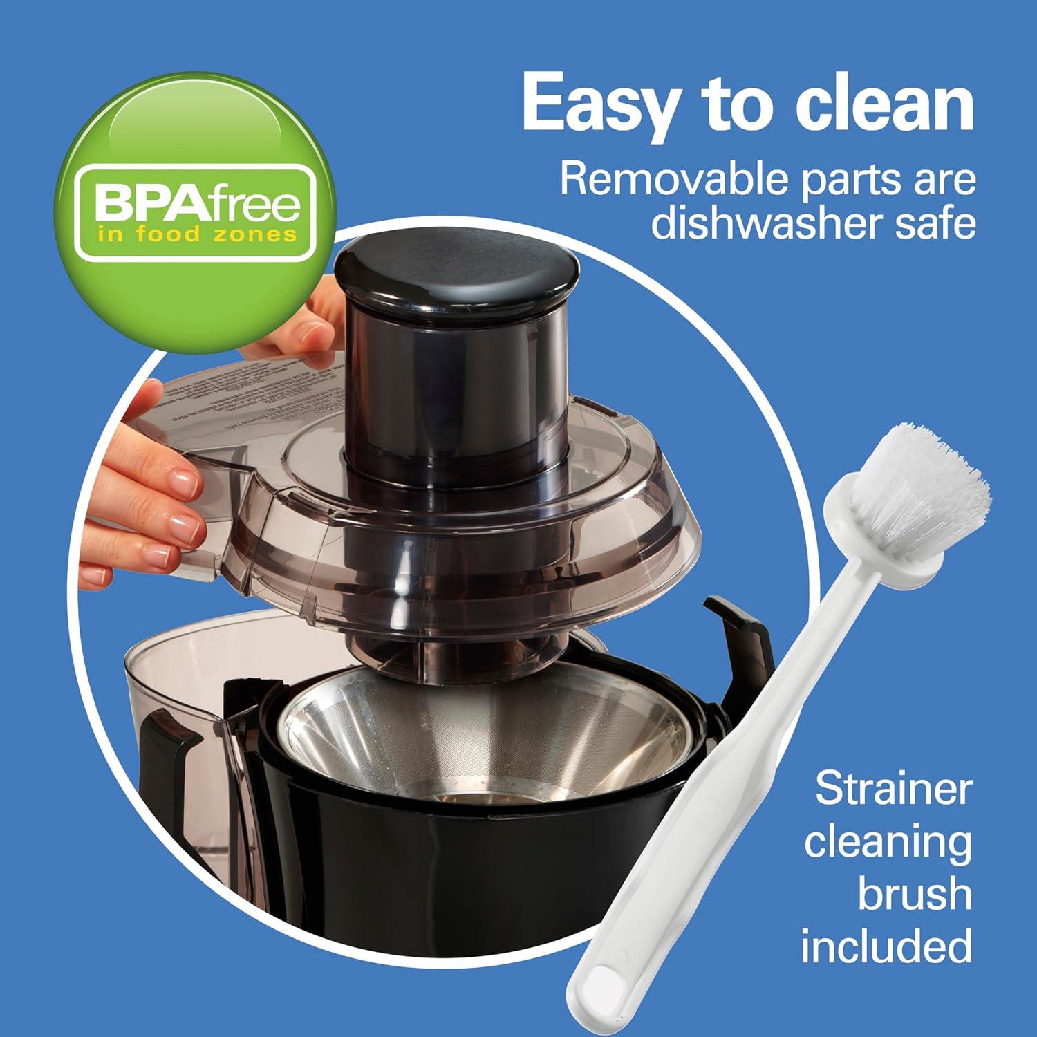 Extractor de Jugo Hamilton Beach 800W Gran Boca 7,62cm