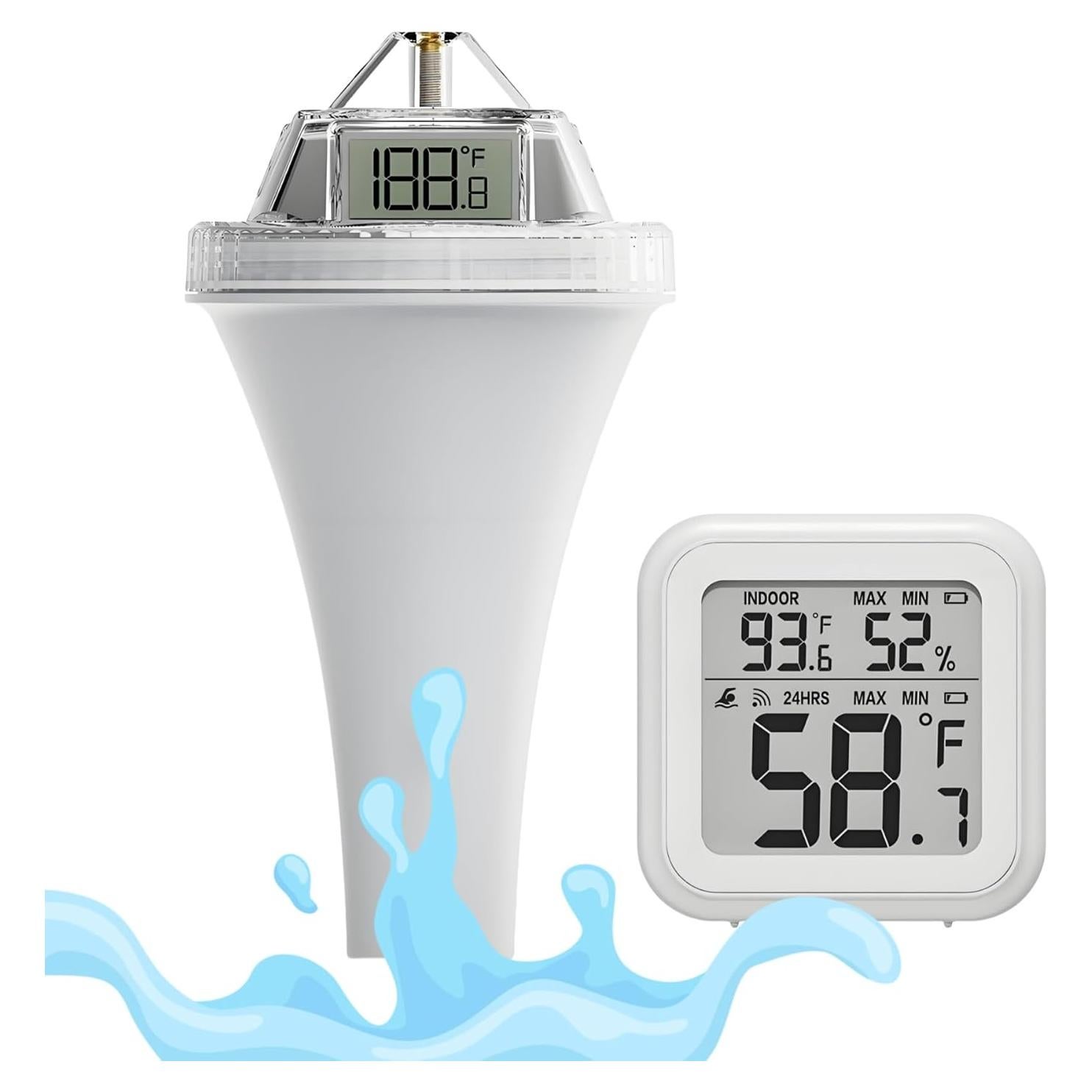 Termómetro Digital Flotante Decruil para Piscina 23,6 cm