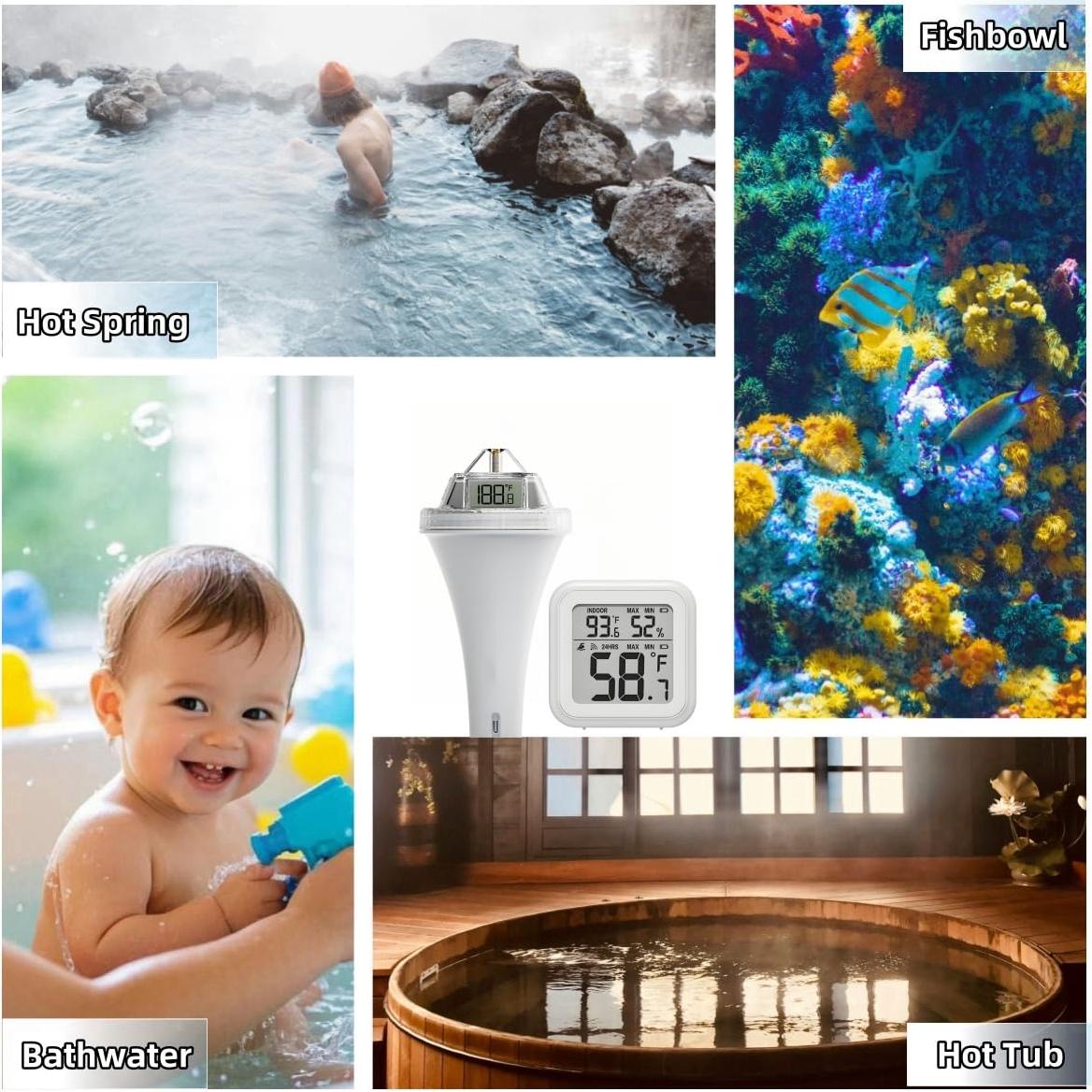 Termómetro Digital Flotante Decruil para Piscina 23,6 cm