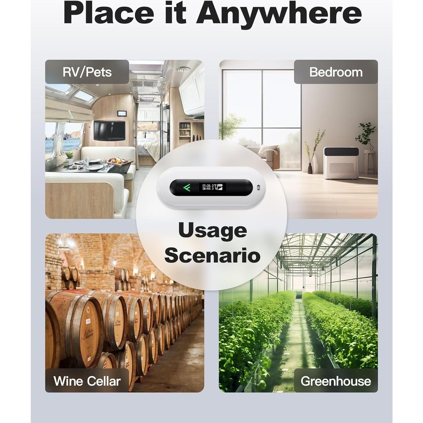 Monitor de Temperatura y Humedad ALAZUR para Mascotas 4G