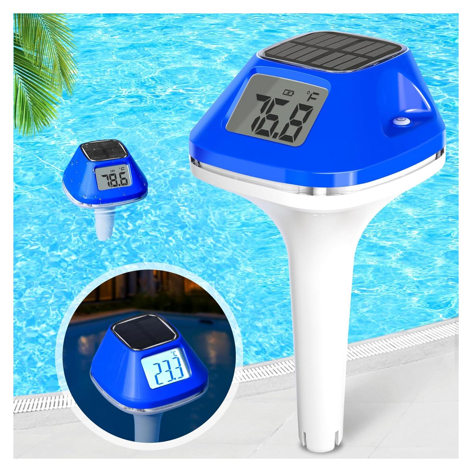 Termómetro Solar Flotante Pircaath para Piscina LCD 2025
