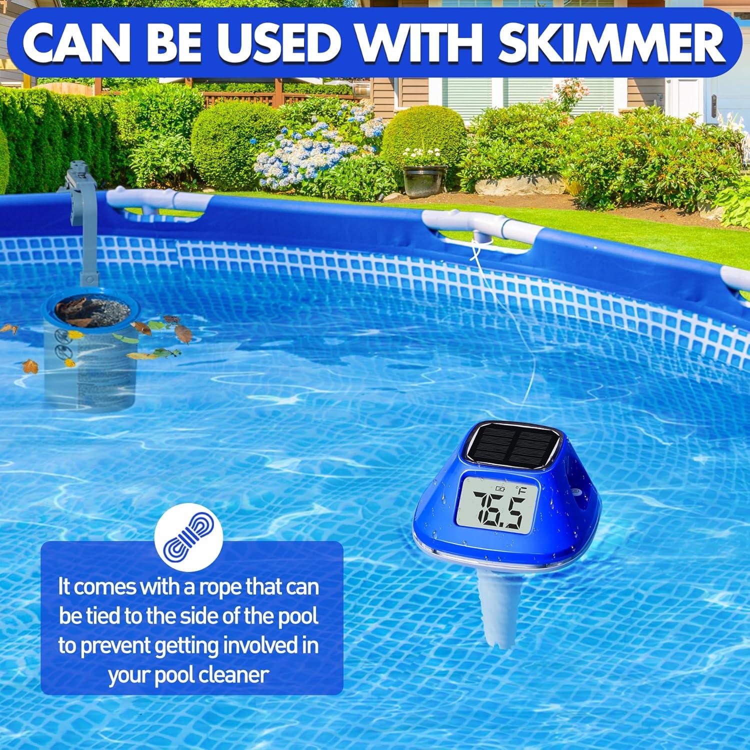 Termómetro Solar Flotante Pircaath para Piscina LCD 2025