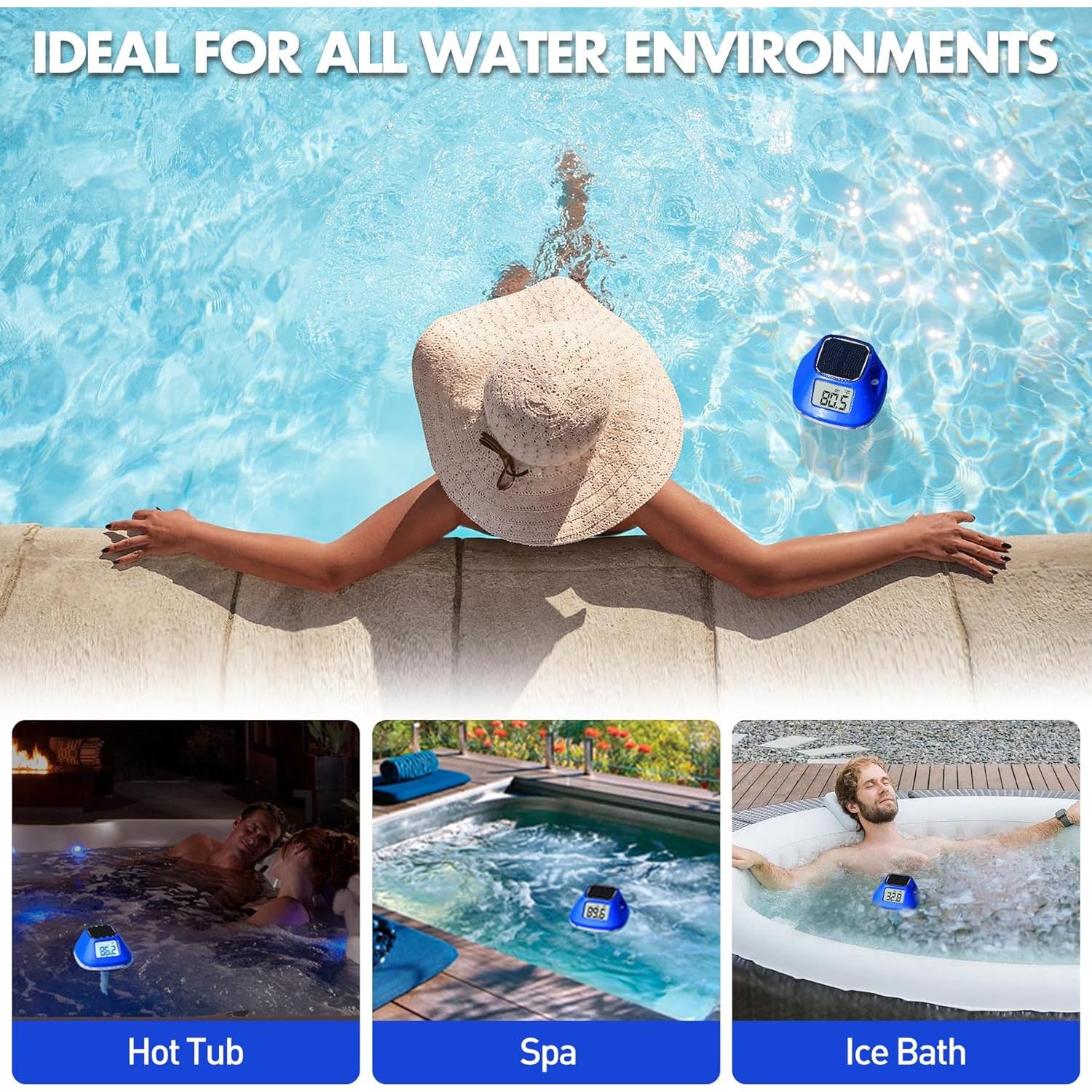 Termómetro Solar Flotante Pircaath para Piscina LCD 2025