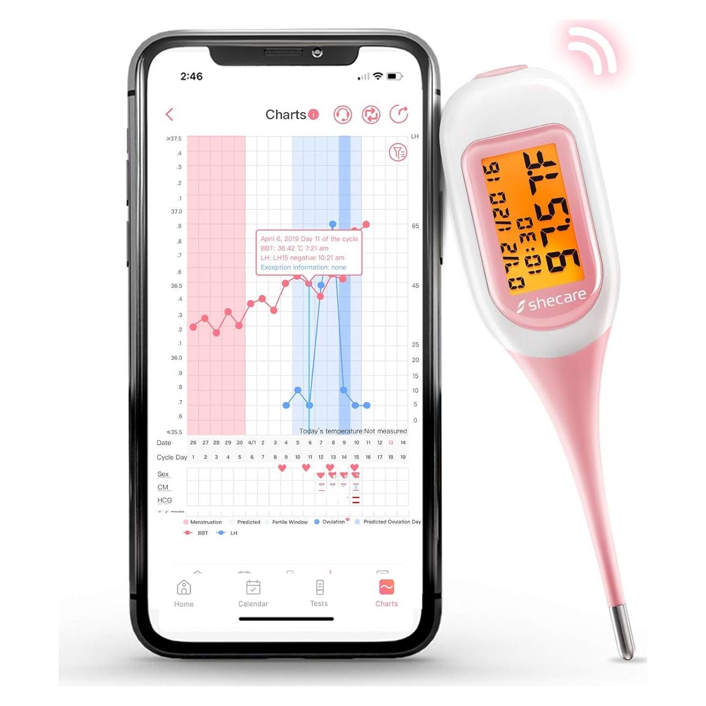 Termómetro Basal Inteligente Shecare para Ovulación